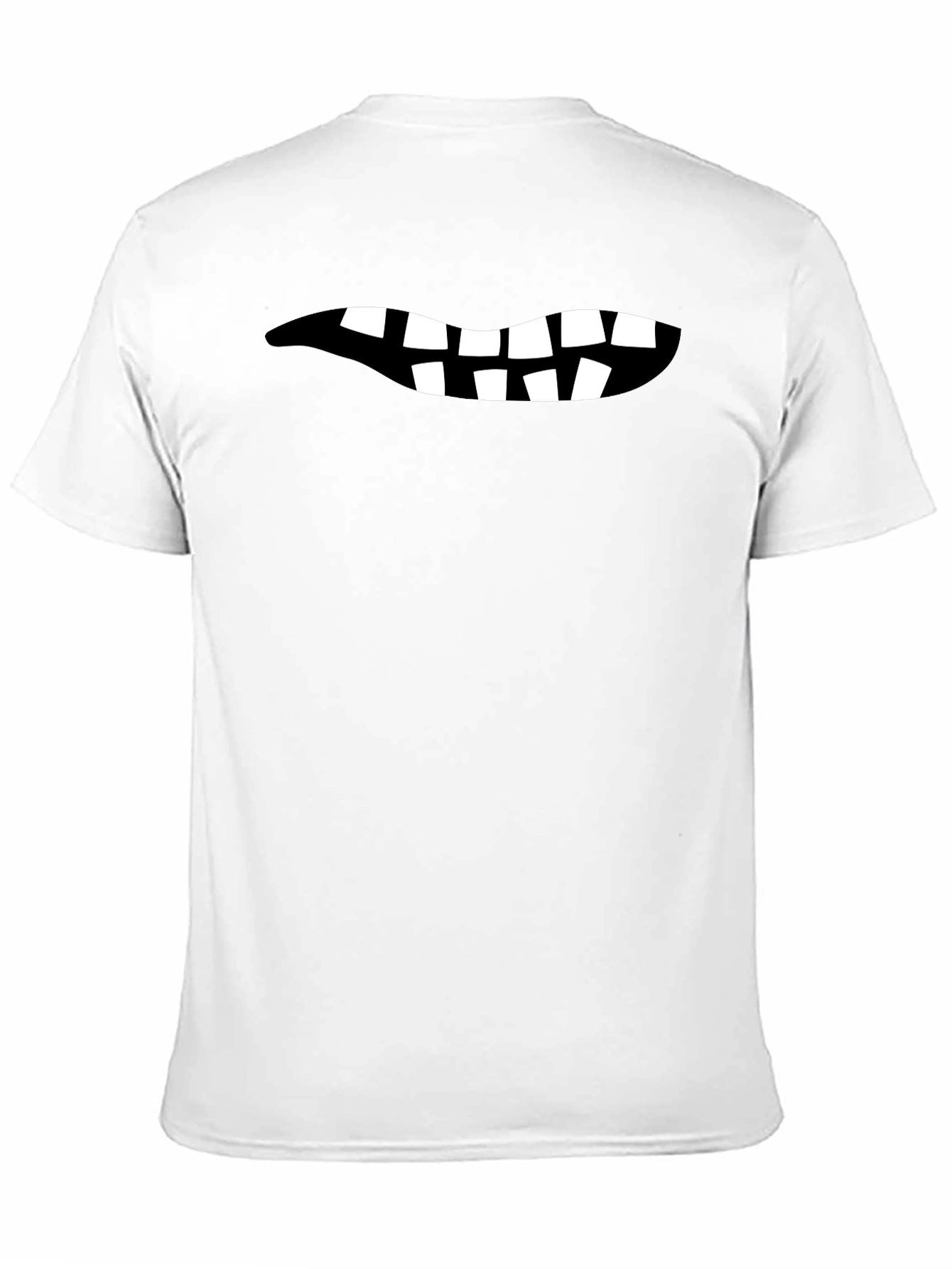 Funny Teeth Graphic Black T-Shirt