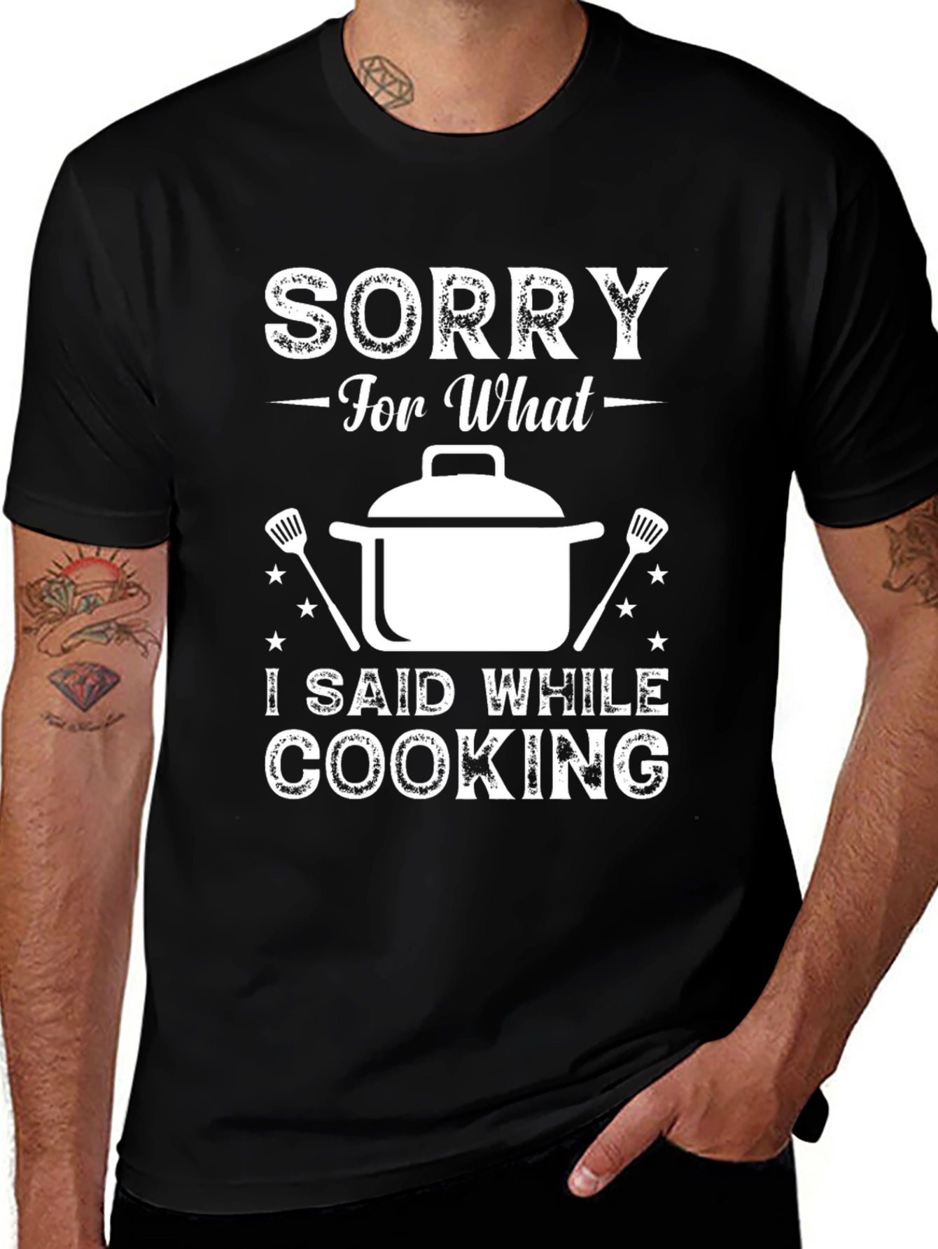 Sorry For What I Said Cooking Graphic Tee
