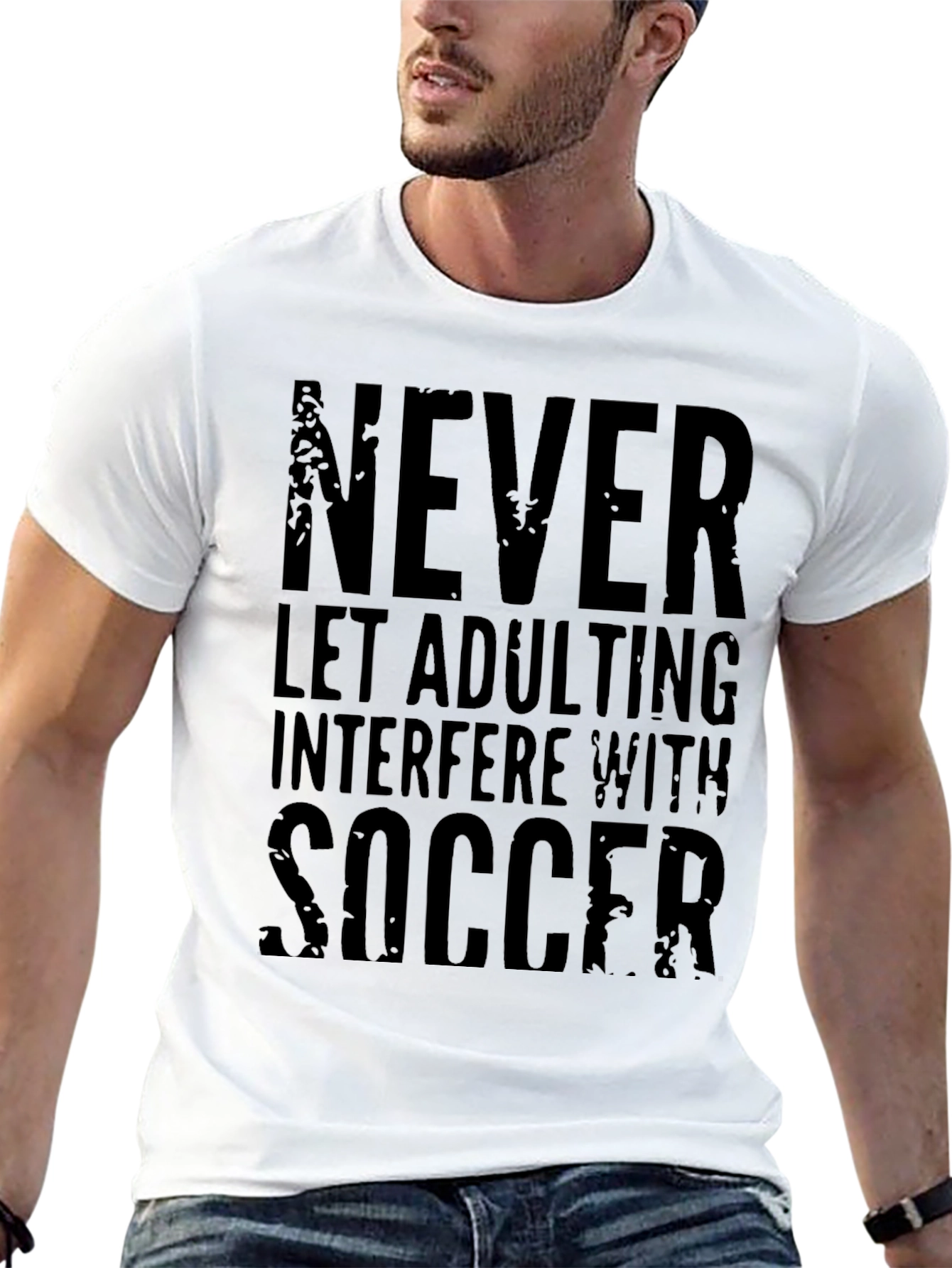 Never Let Adulting Interfere with Soccer T-Shirt