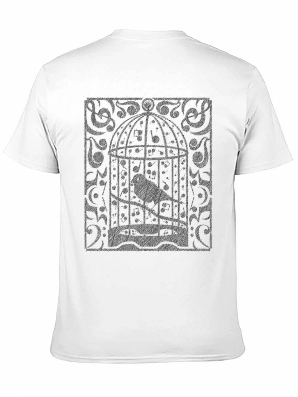 Musical Birdcage Graphic T-Shirt