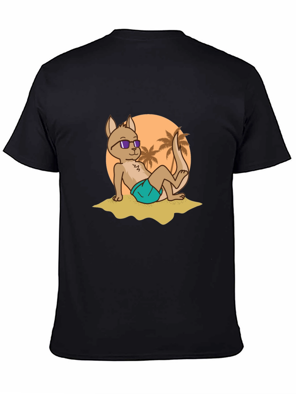 Cool Kangaroo Graphic Tee - Summer Vibes