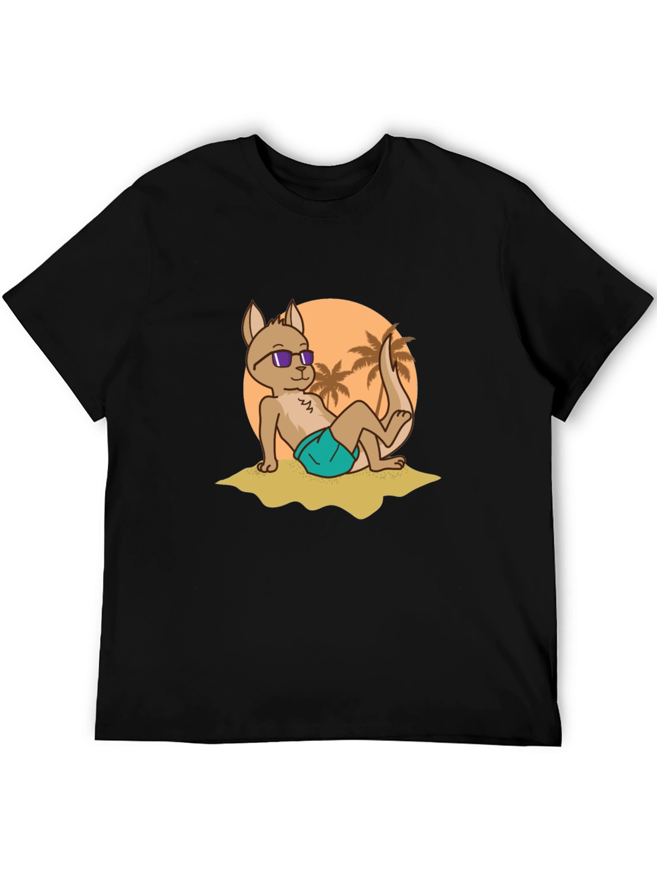 Cool Kangaroo Graphic Tee - Summer Vibes