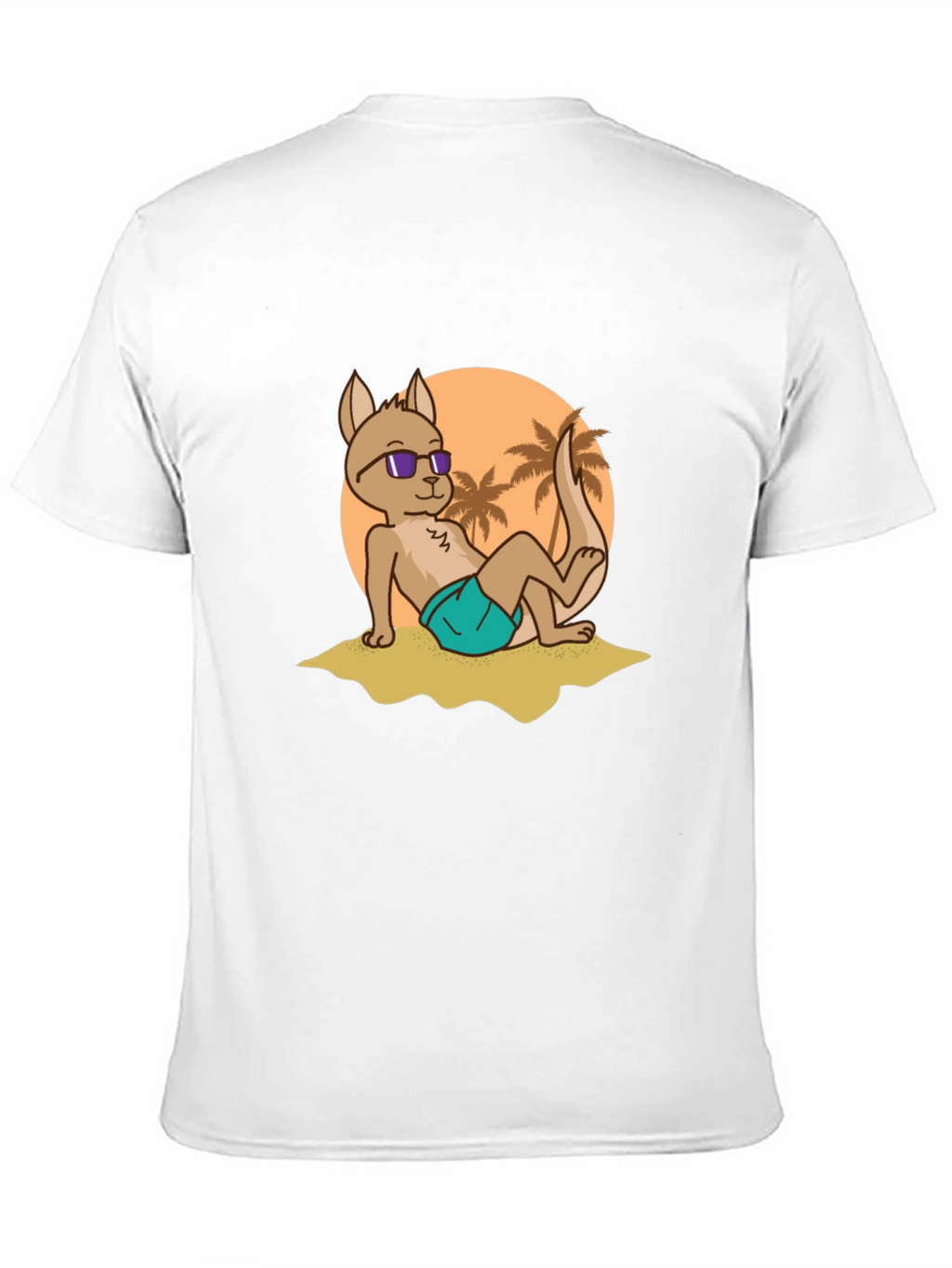 Cool Kangaroo Graphic Tee - Summer Vibes
