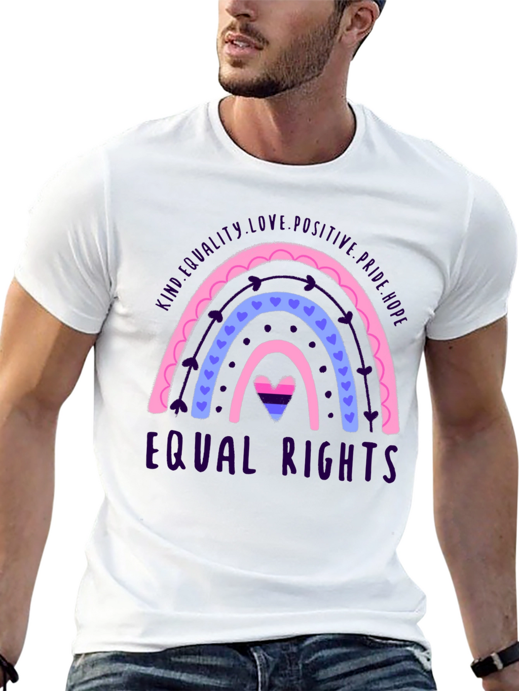 Equality Love Bisexual Pride Rainbow T-Shirt
