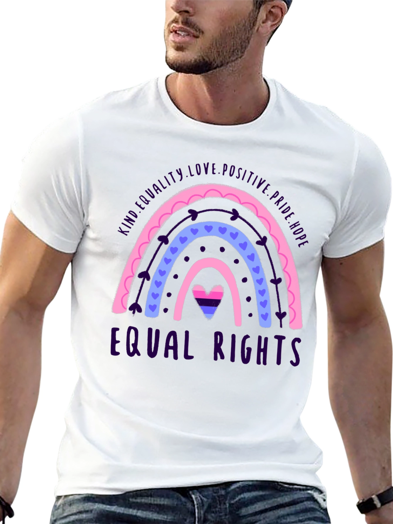 Equality Love Bisexual Pride Rainbow T-Shirt