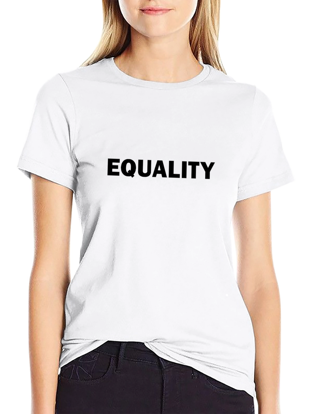Equality T-Shirt - Black Crew Neck