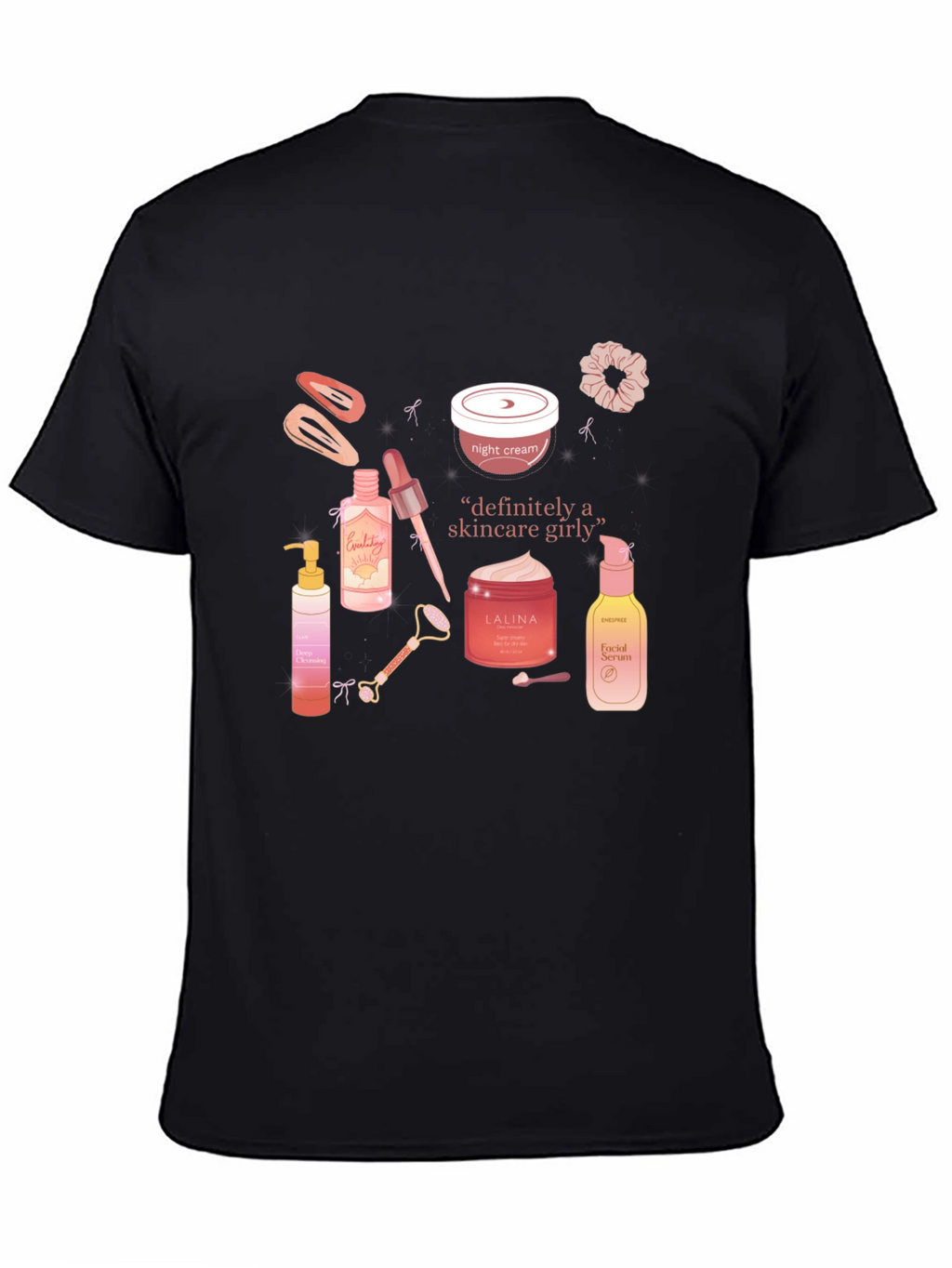 Skincare Girly T-Shirt - Trendy Graphic Tee