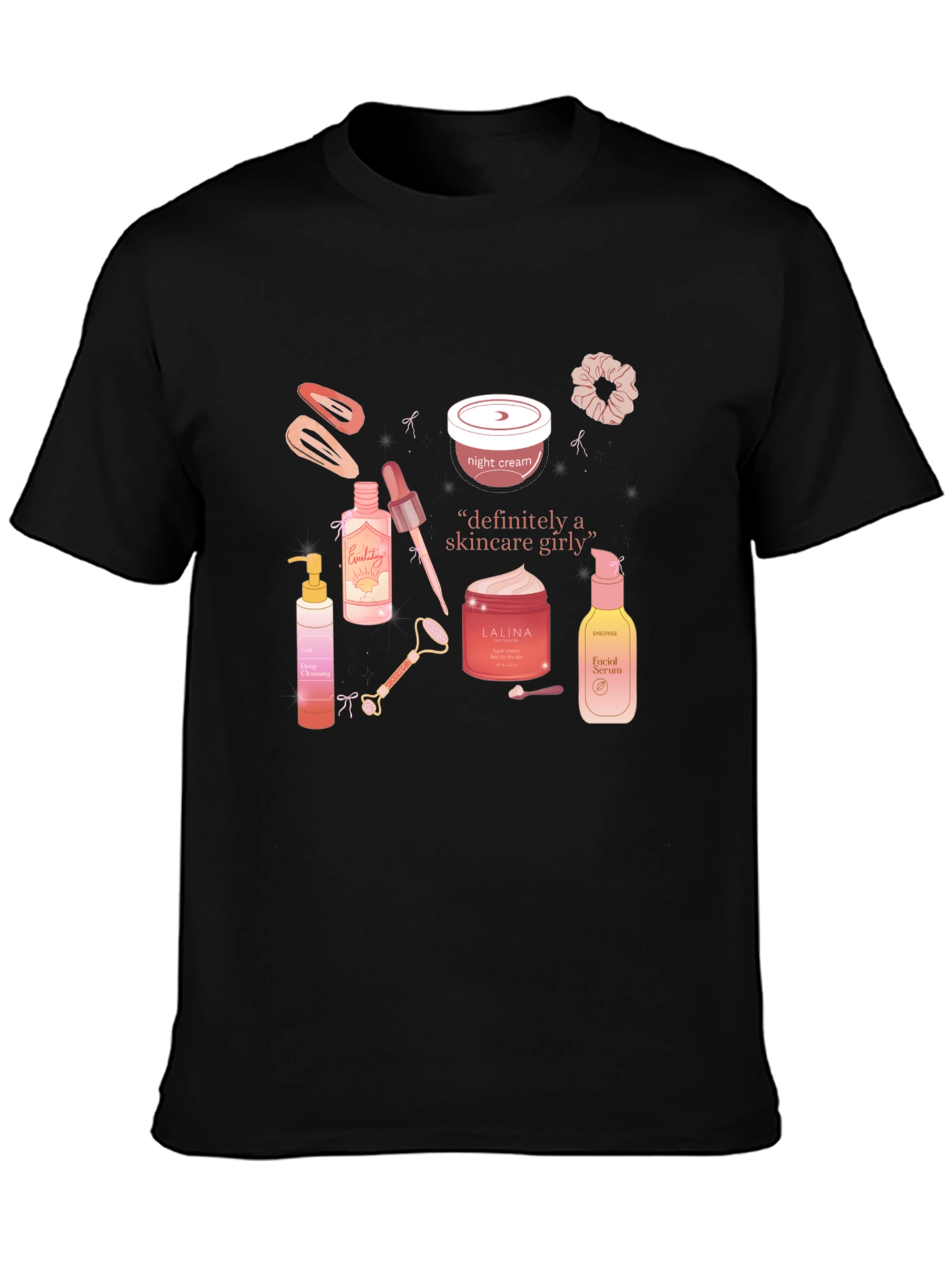 Skincare Girly T-Shirt - Trendy Graphic Tee