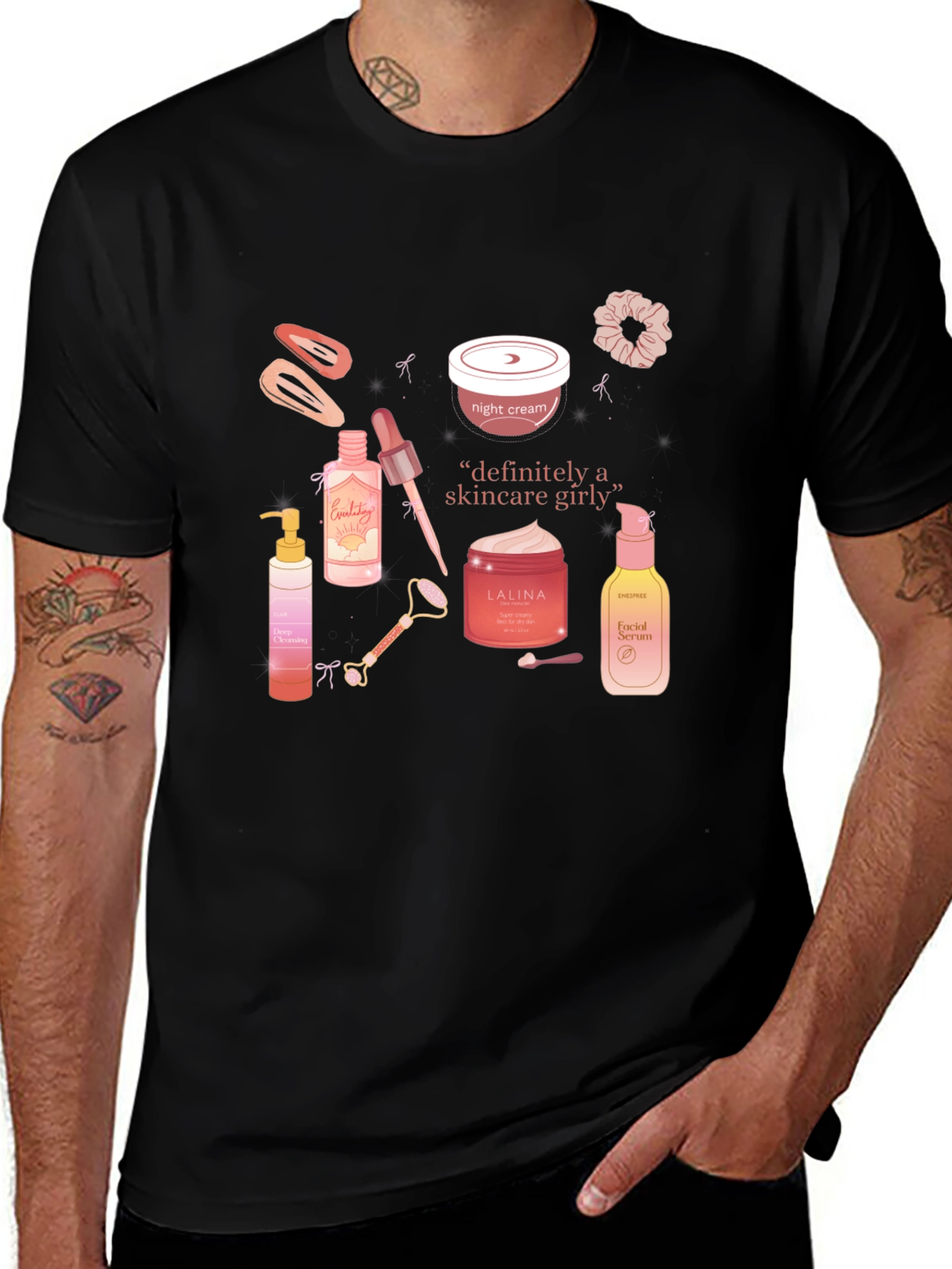 Skincare Girly T-Shirt - Trendy Graphic Tee