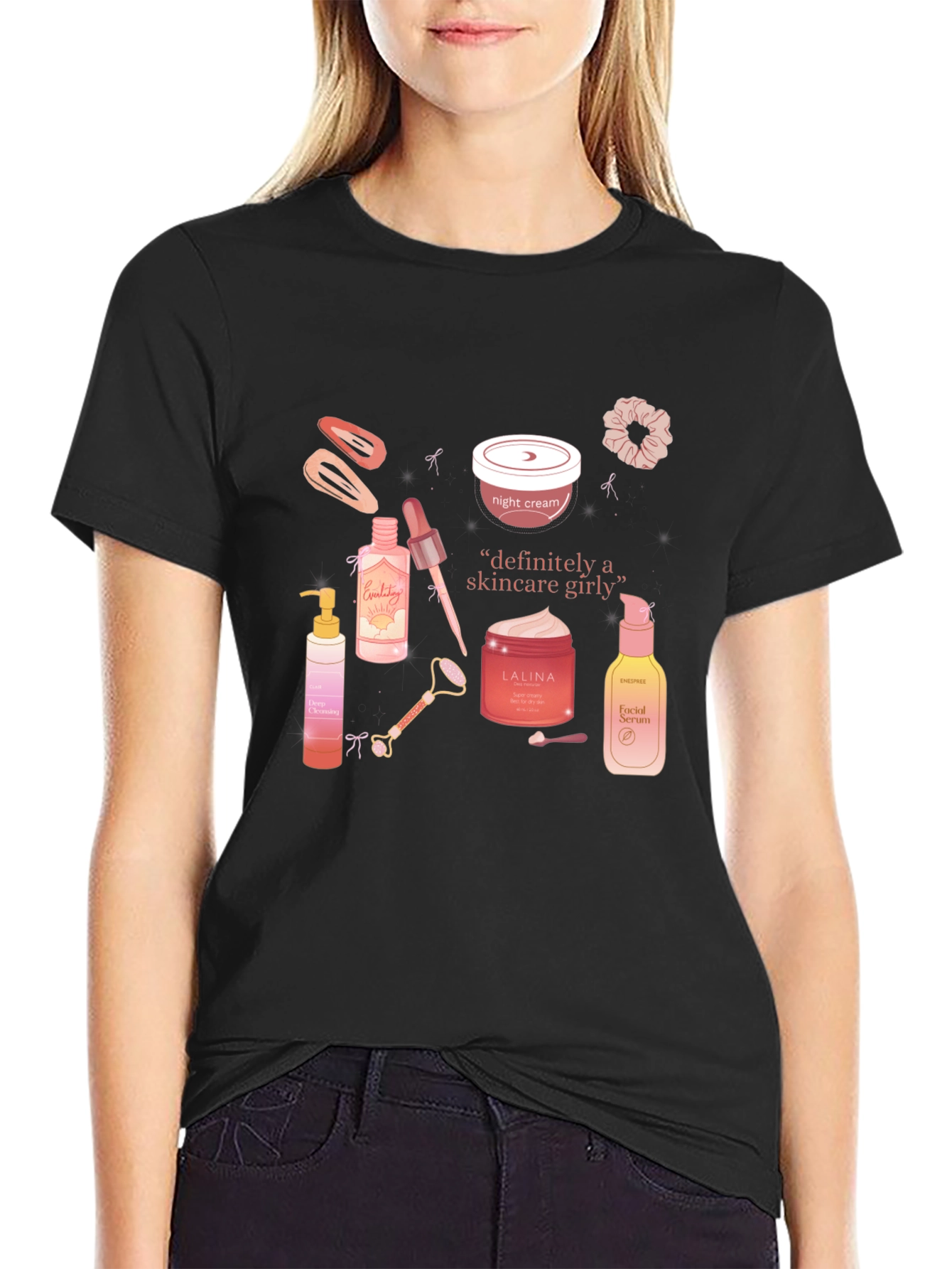 Skincare Girly T-Shirt - Trendy Graphic Tee