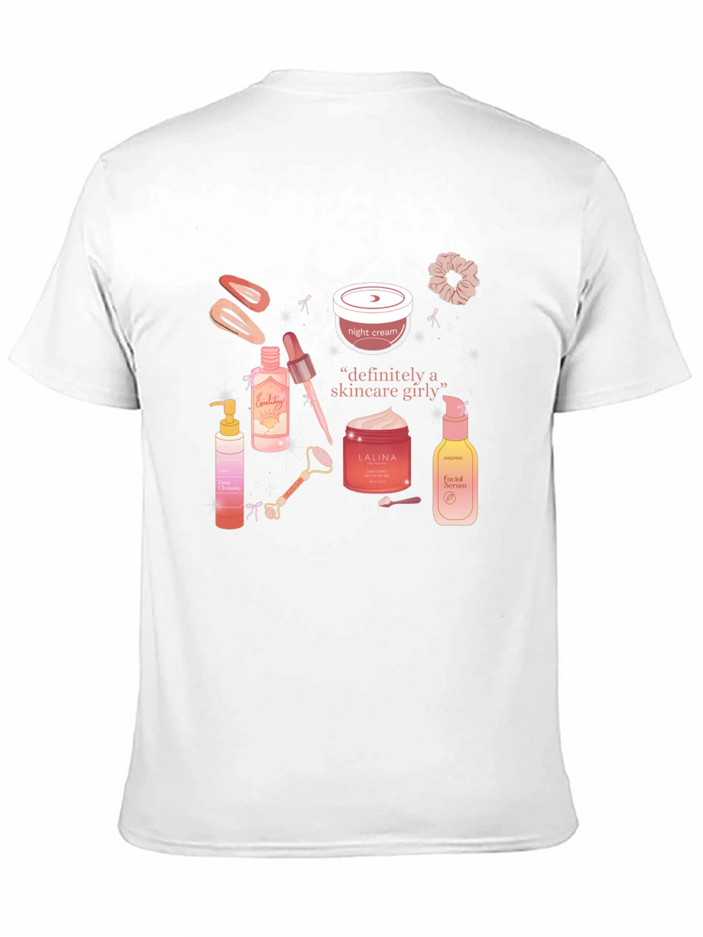 Skincare Girly T-Shirt - Trendy Graphic Tee