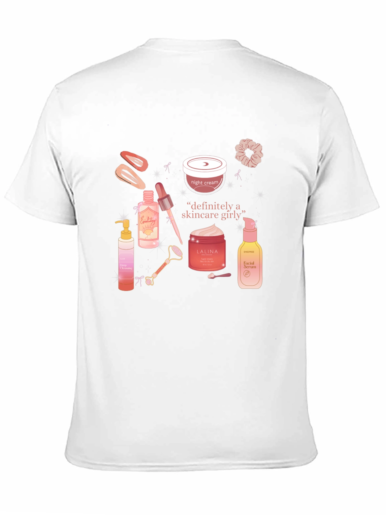 Skincare Girly T-Shirt - Trendy Graphic Tee