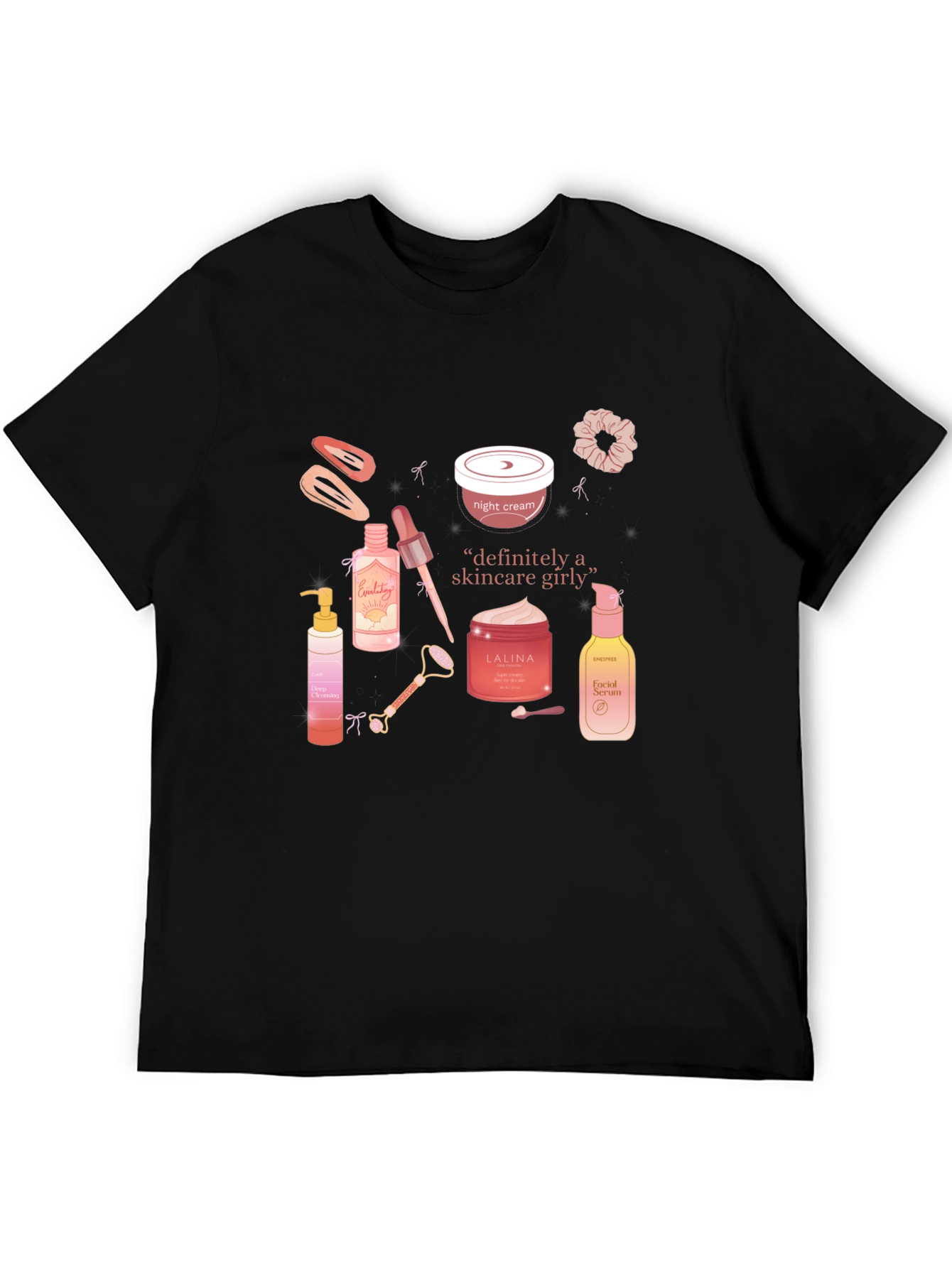 Skincare Girly T-Shirt - Trendy Graphic Tee