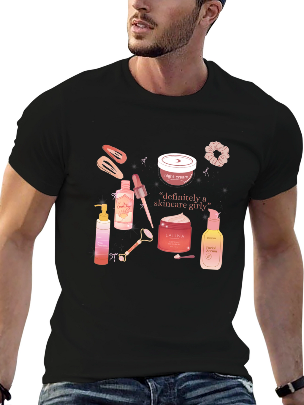 Skincare Girly T-Shirt - Trendy Graphic Tee