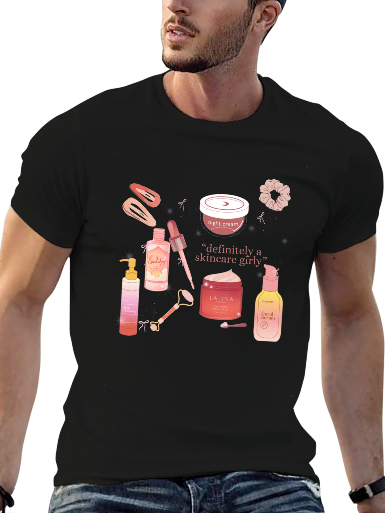 Skincare Girly T-Shirt - Trendy Graphic Tee