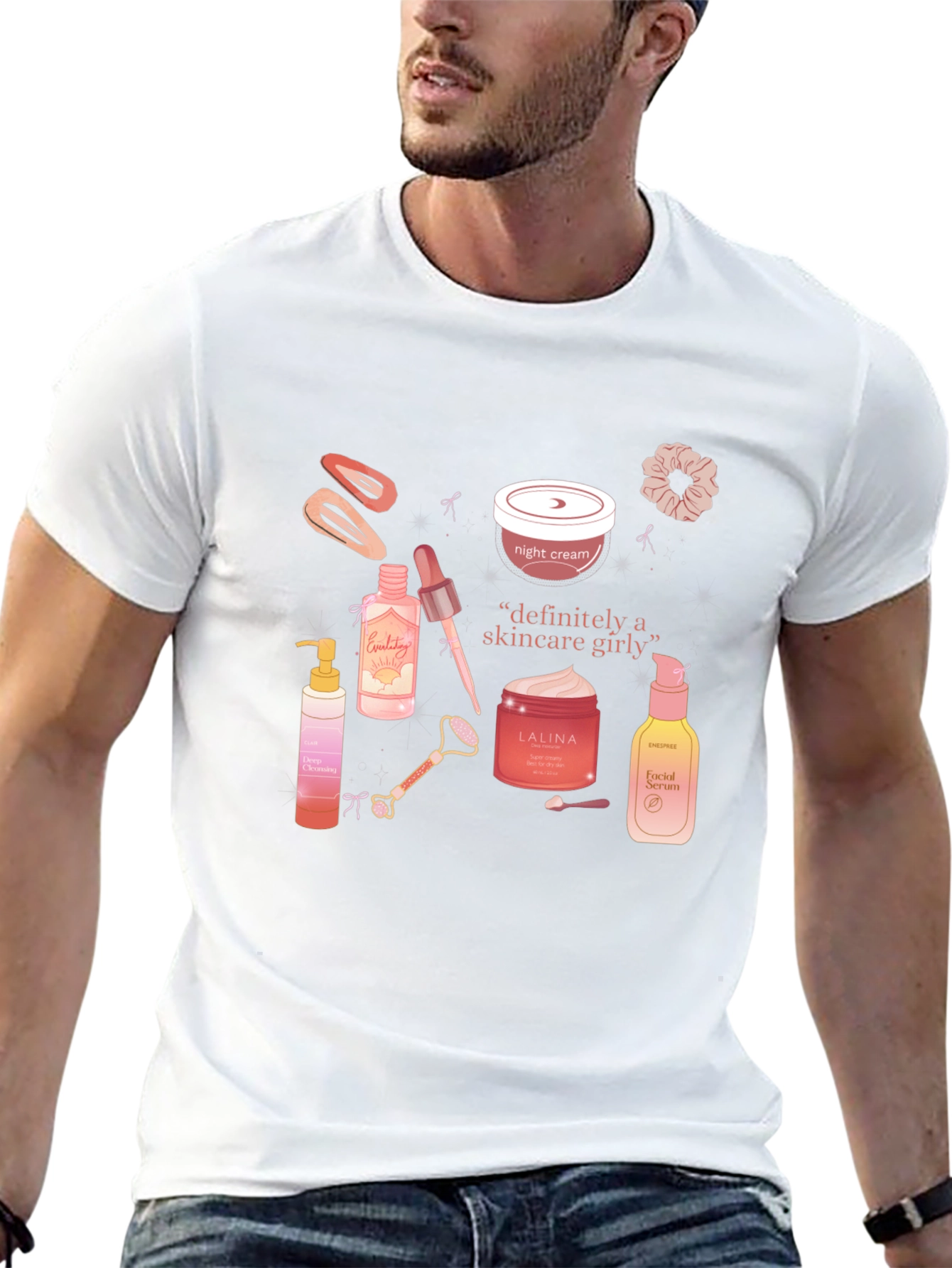 Skincare Girly T-Shirt - Trendy Graphic Tee