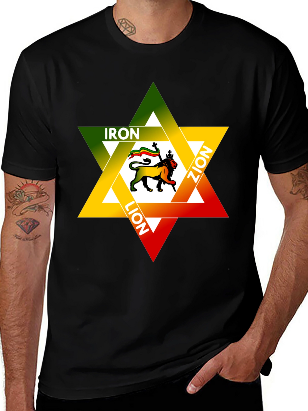 Iron Lion Zion Graphic Tee - Reggae Star Design