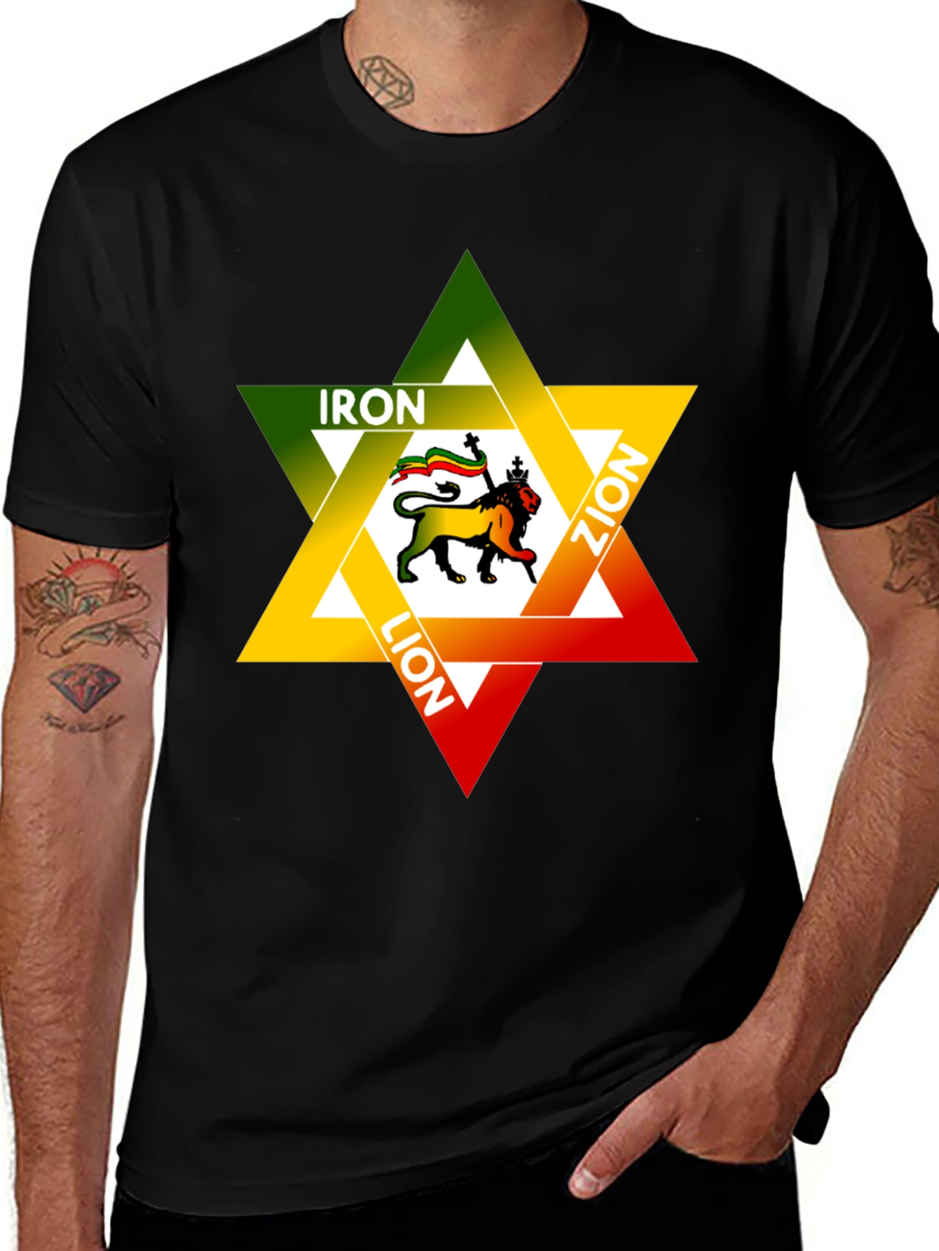 Iron Lion Zion Graphic Tee - Reggae Star Design
