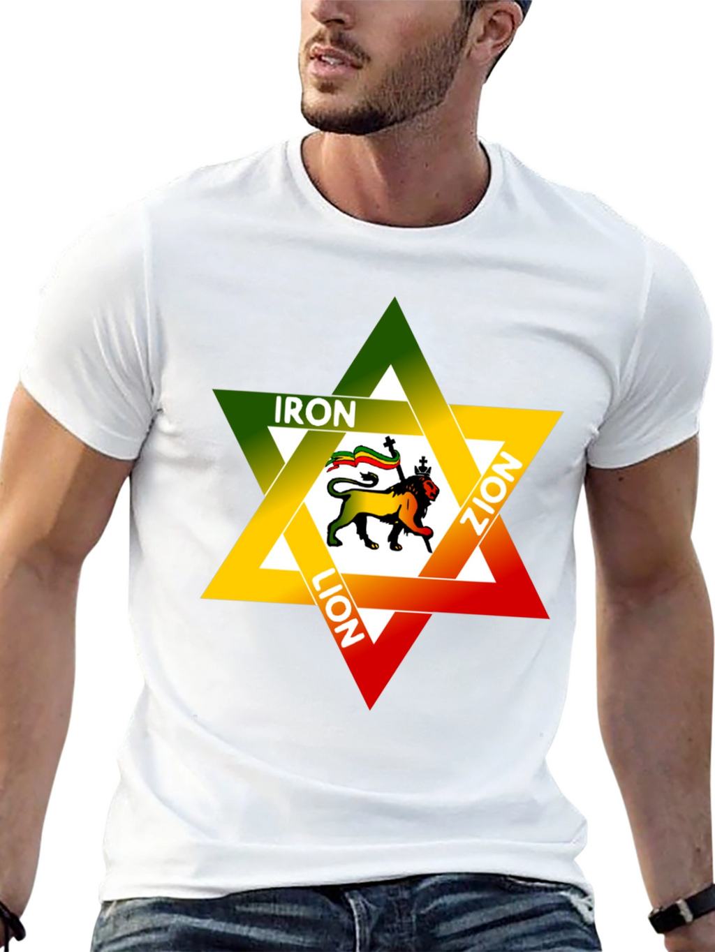 Iron Lion Zion Graphic Tee - Reggae Star Design