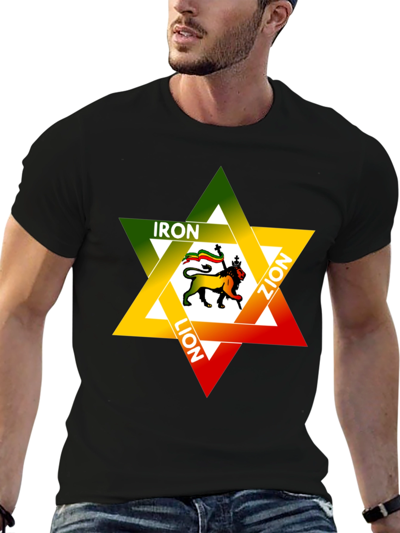 Iron Lion Zion Graphic Tee - Reggae Star Design