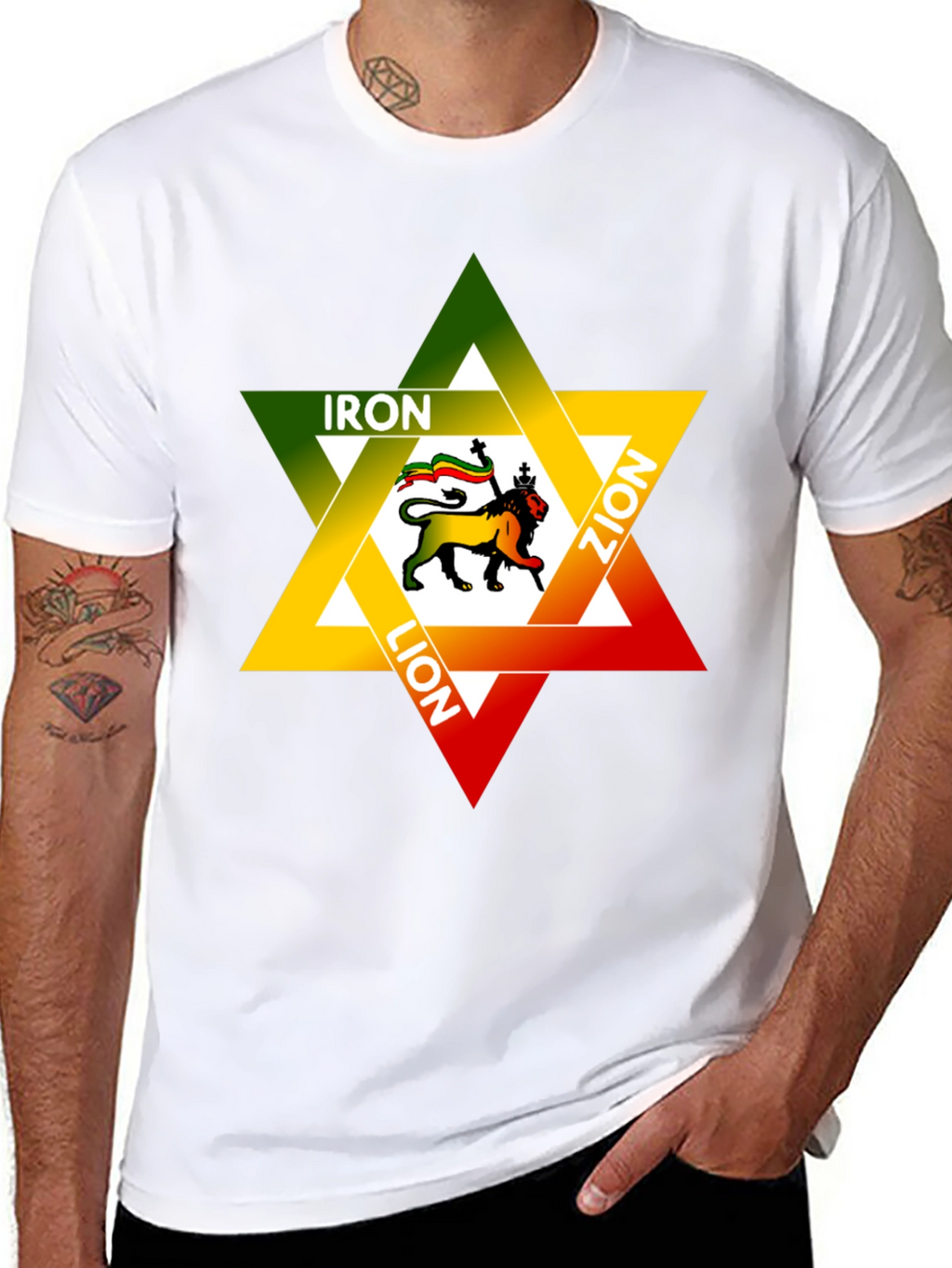 Iron Lion Zion Graphic Tee - Reggae Star Design