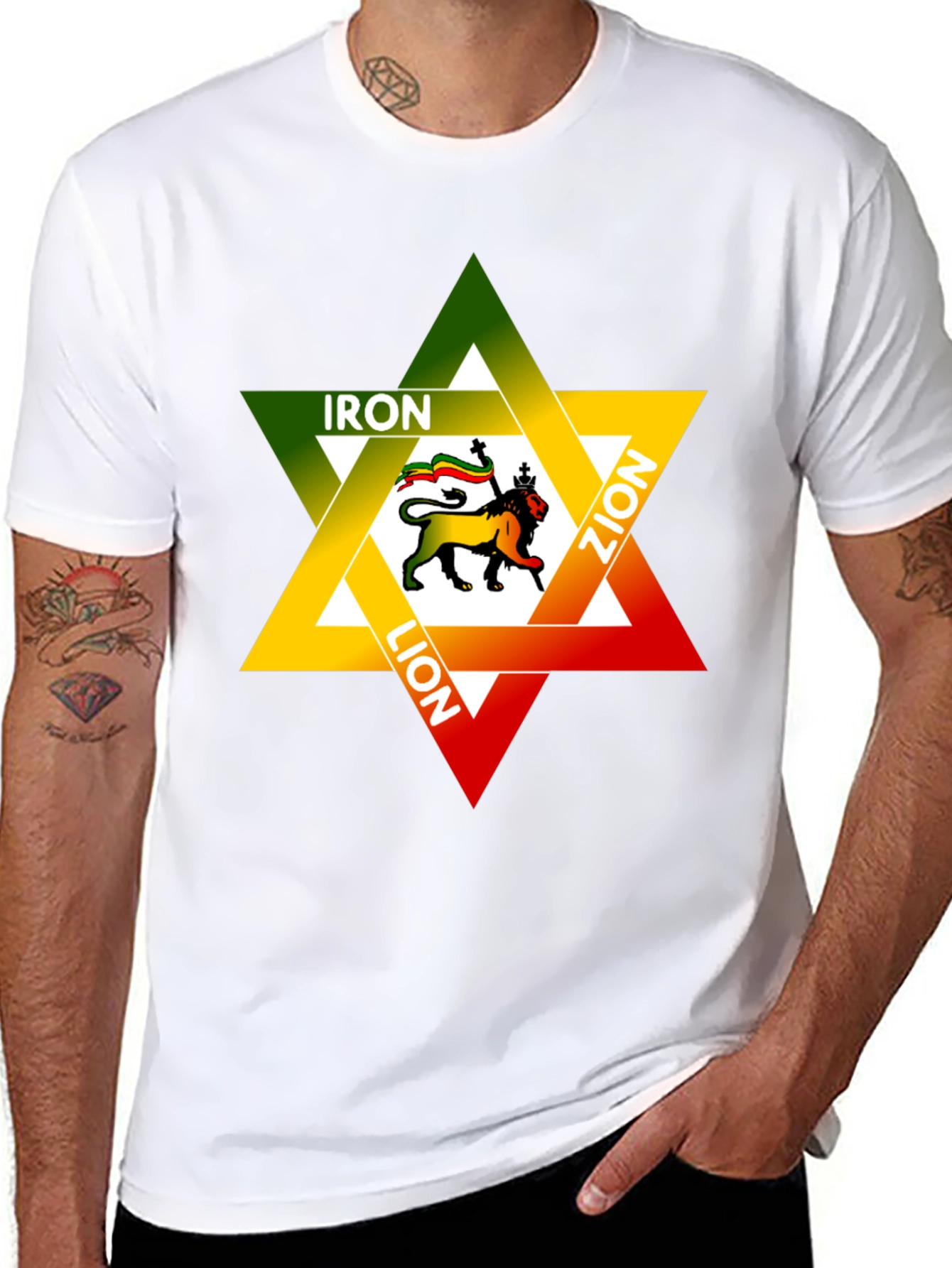 Iron Lion Zion Graphic Tee - Reggae Star Design