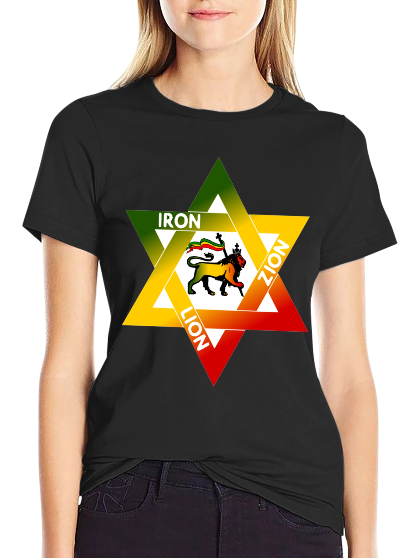 Iron Lion Zion Graphic Tee - Reggae Star Design