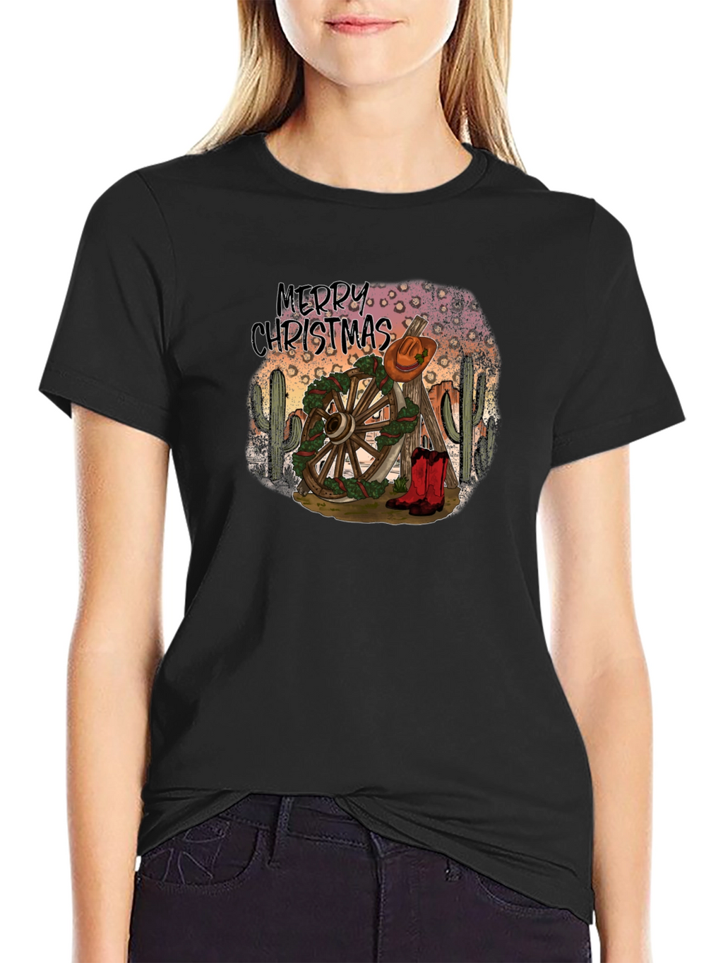 Western Merry Christmas T-Shirt