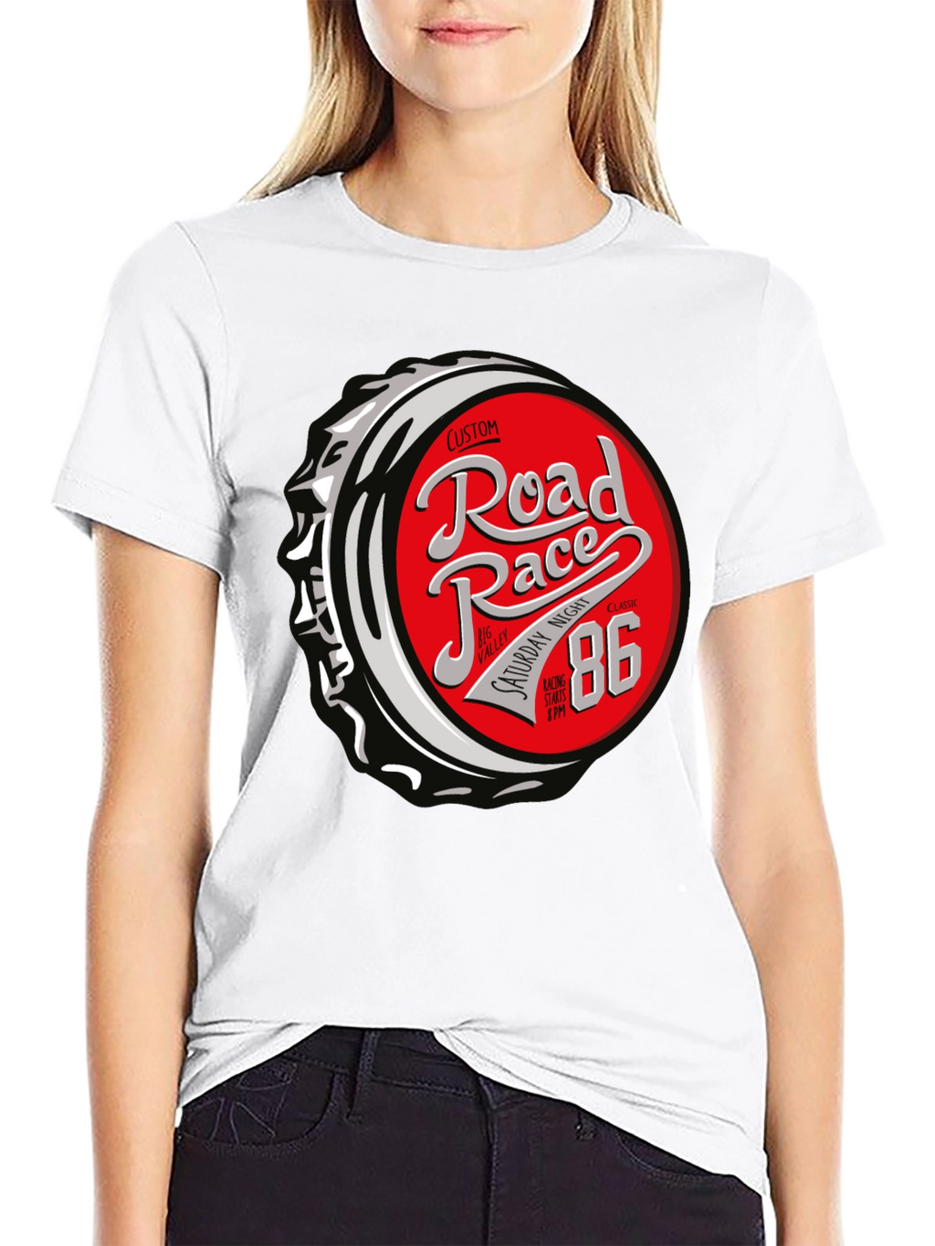 Road Race 86 T-Shirt - Custom Design