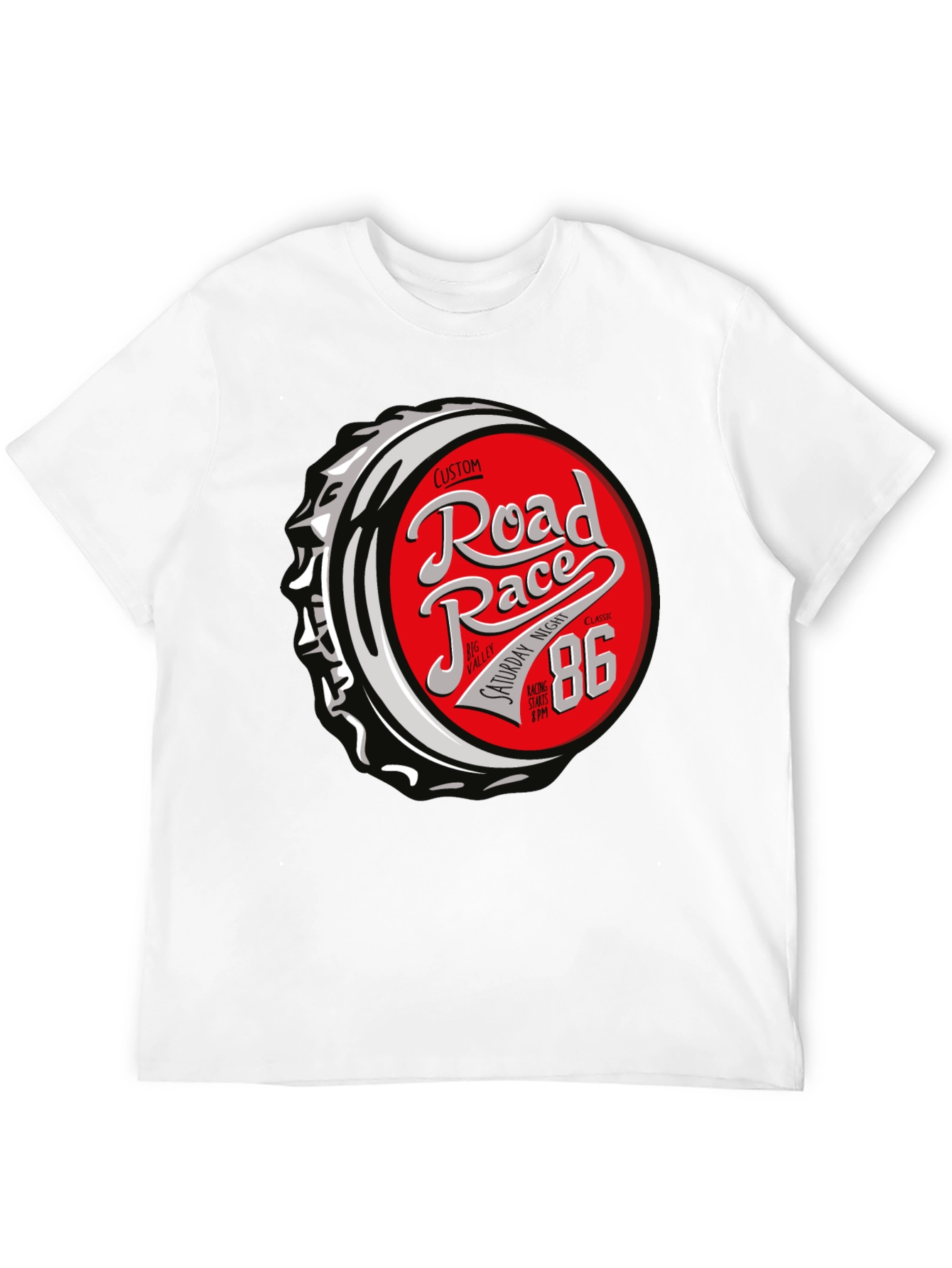 Road Race 86 T-Shirt - Custom Design