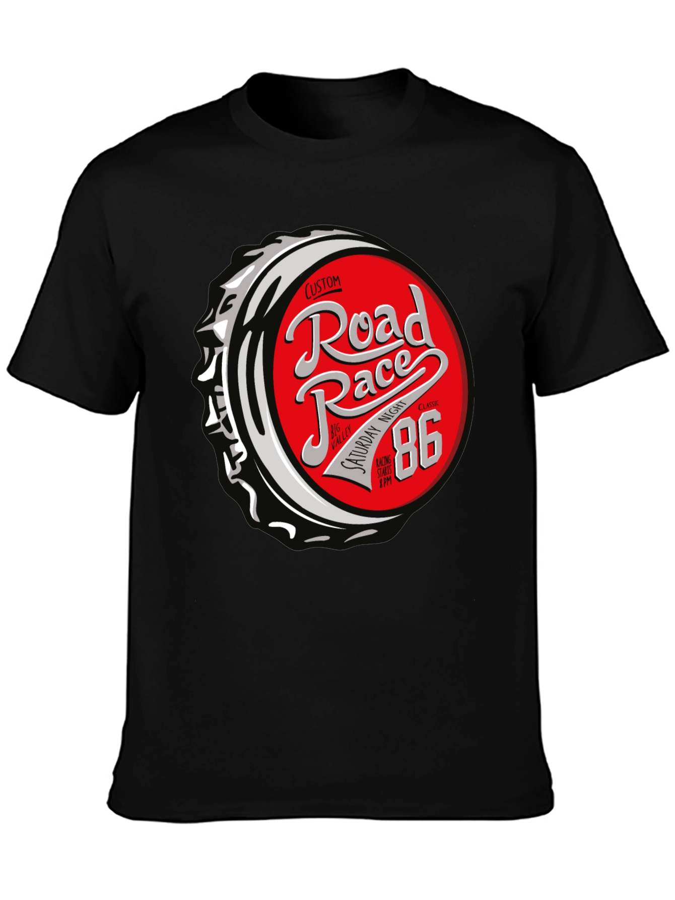 Road Race 86 T-Shirt - Custom Design
