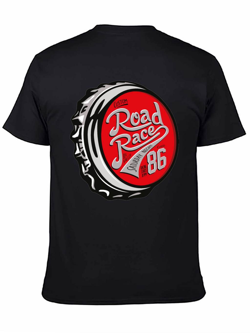 Road Race 86 T-Shirt - Custom Design