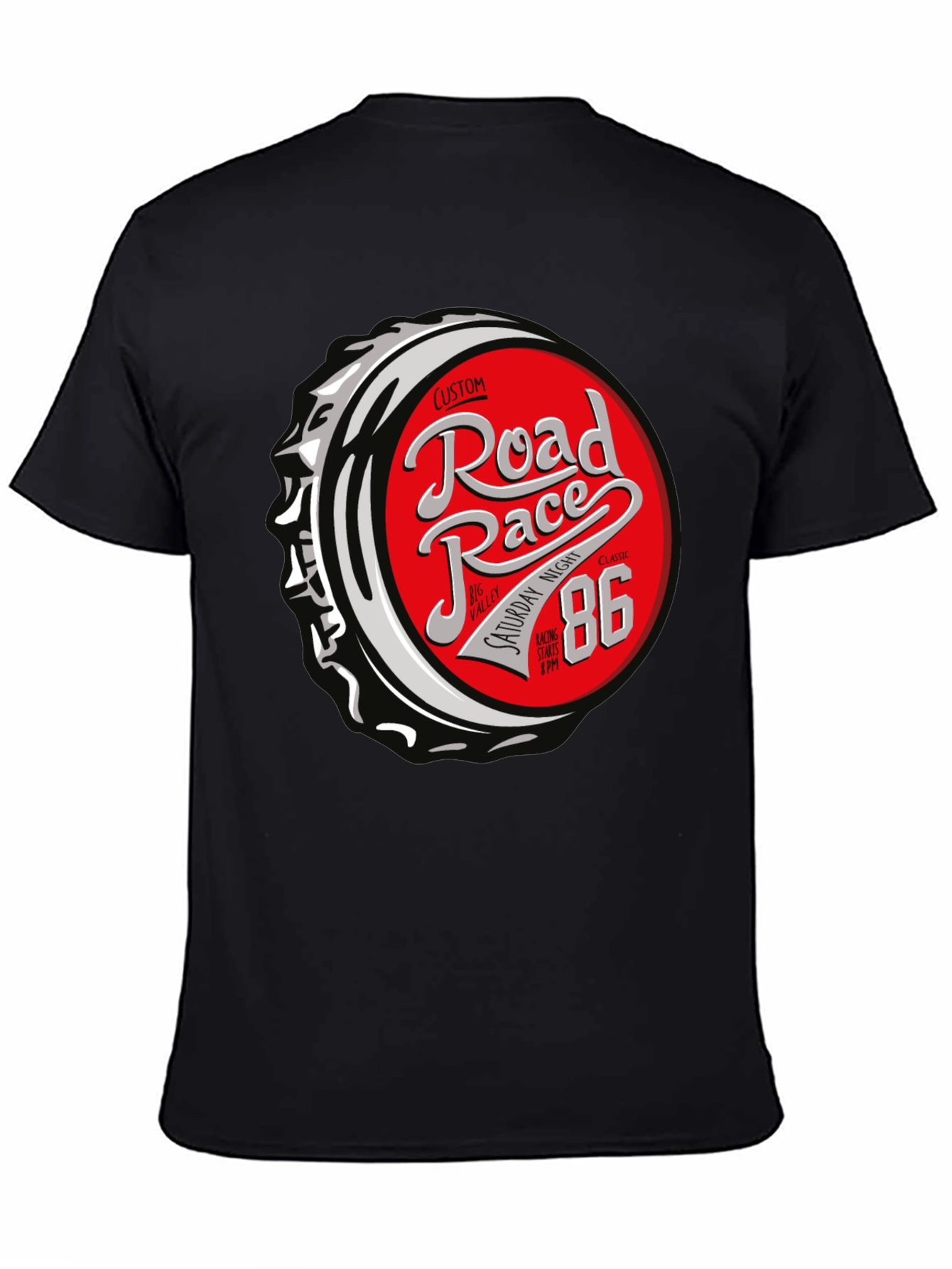 Road Race 86 T-Shirt - Custom Design