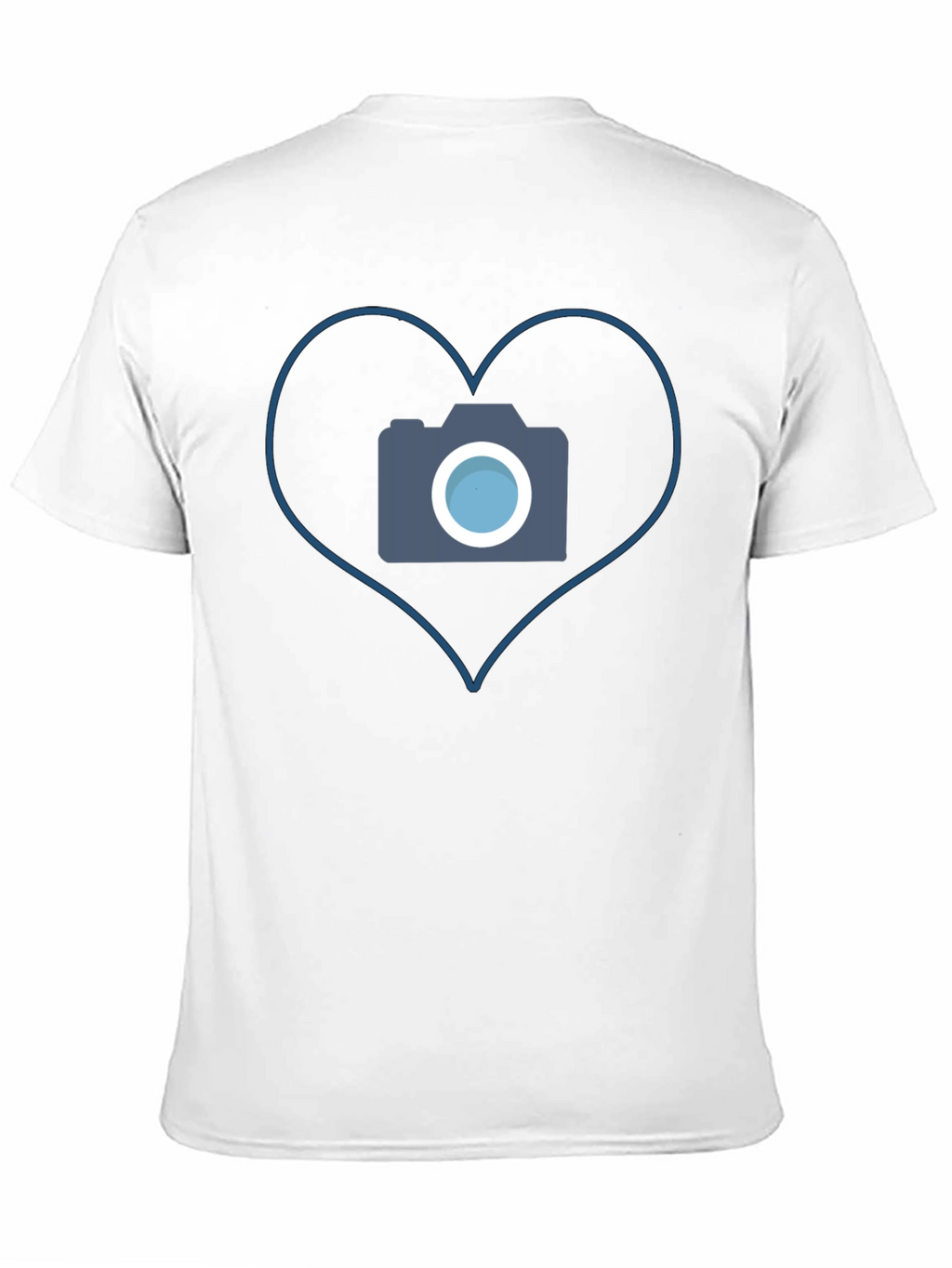 Camera Heart Graphic Tee - Black