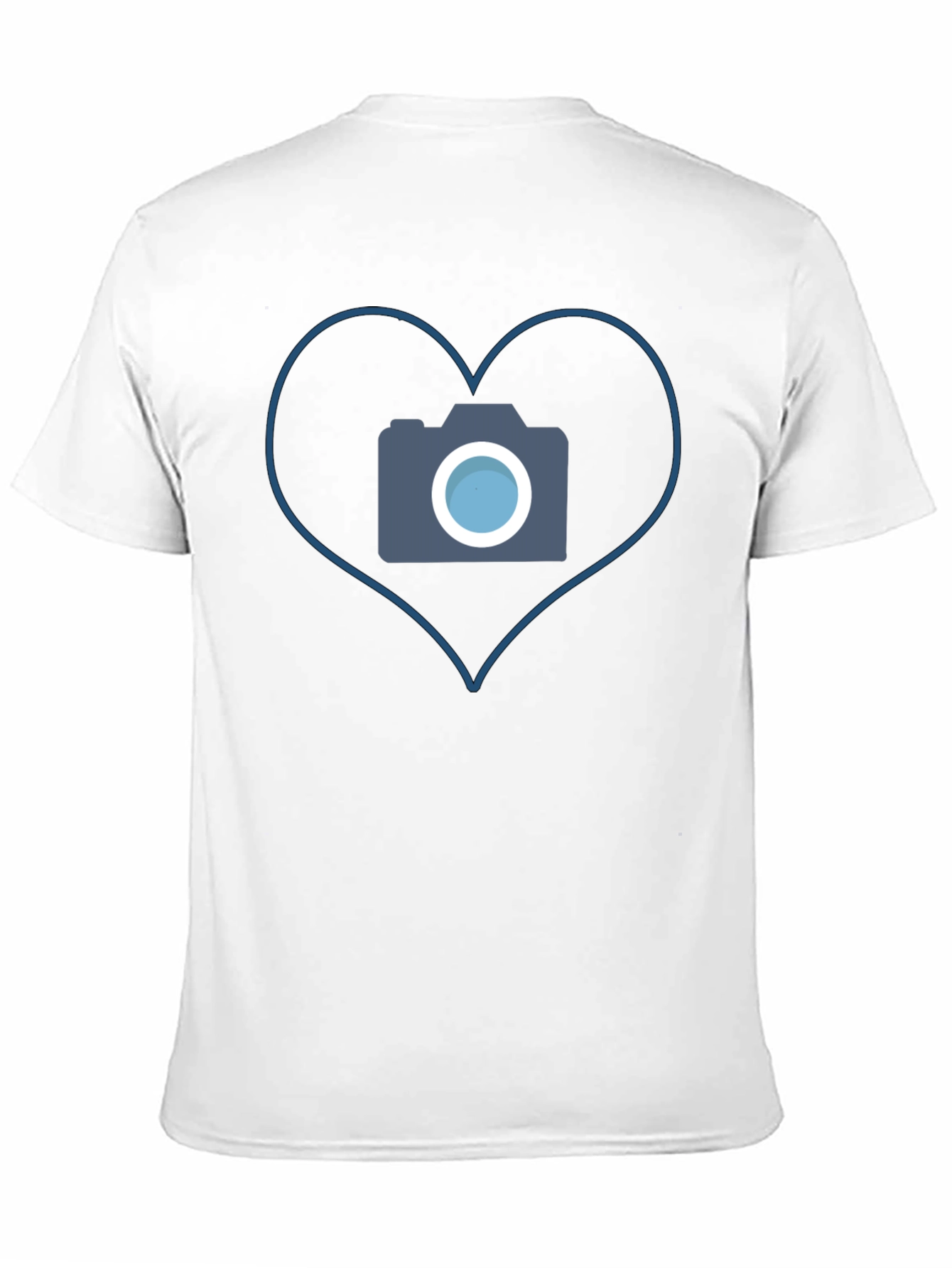 Camera Heart Graphic Tee - Black