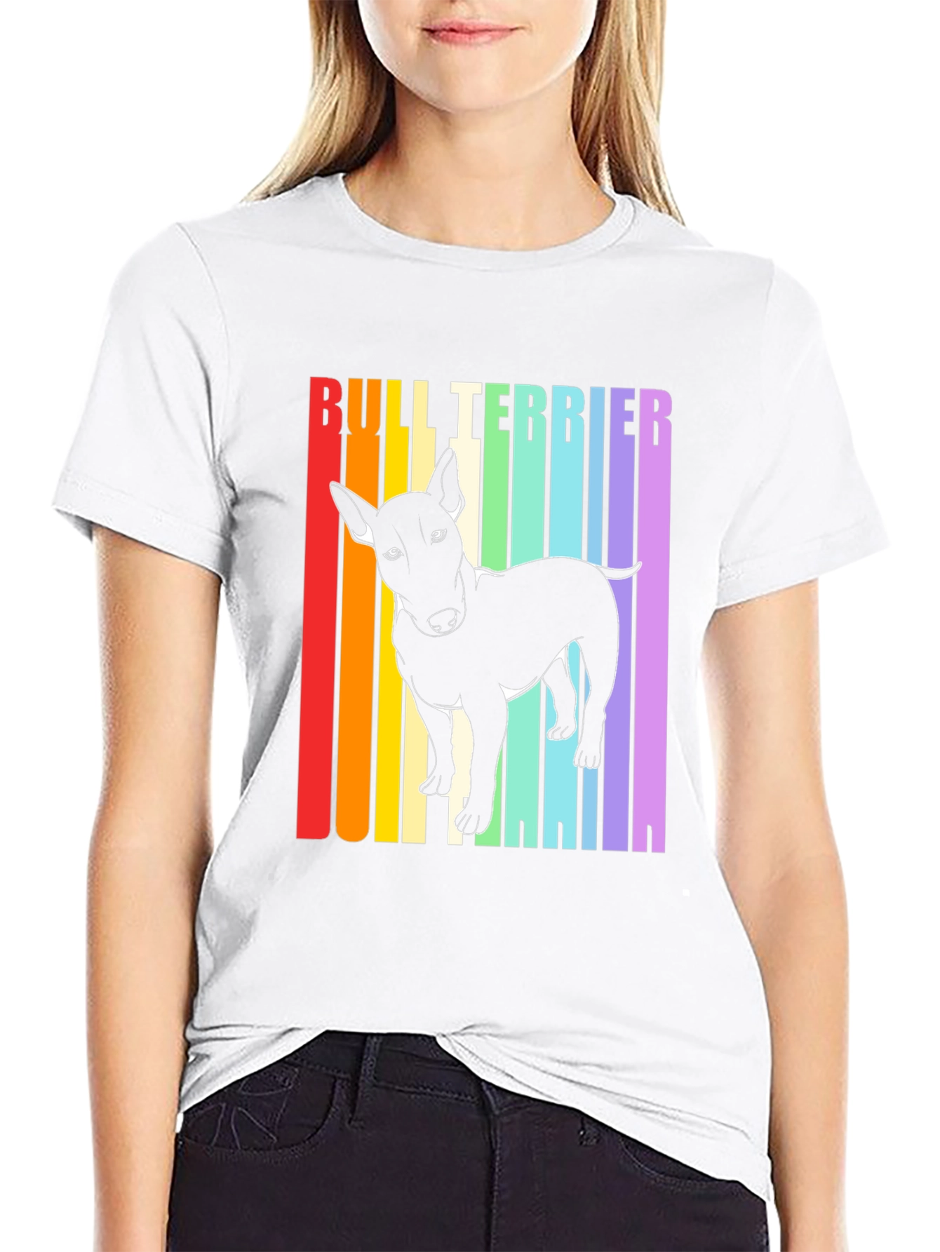 Bull Terrier Rainbow T-Shirt