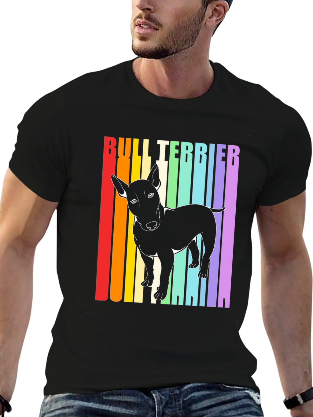 Bull Terrier Rainbow T-Shirt
