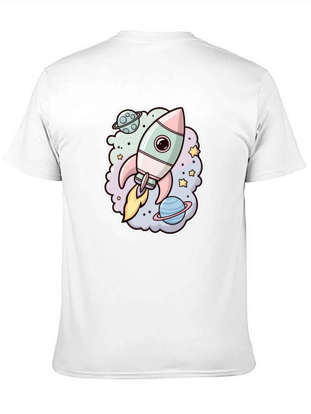 Rocket in Space Graphic T-Shirt