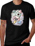 Rocket in Space Graphic T-Shirt