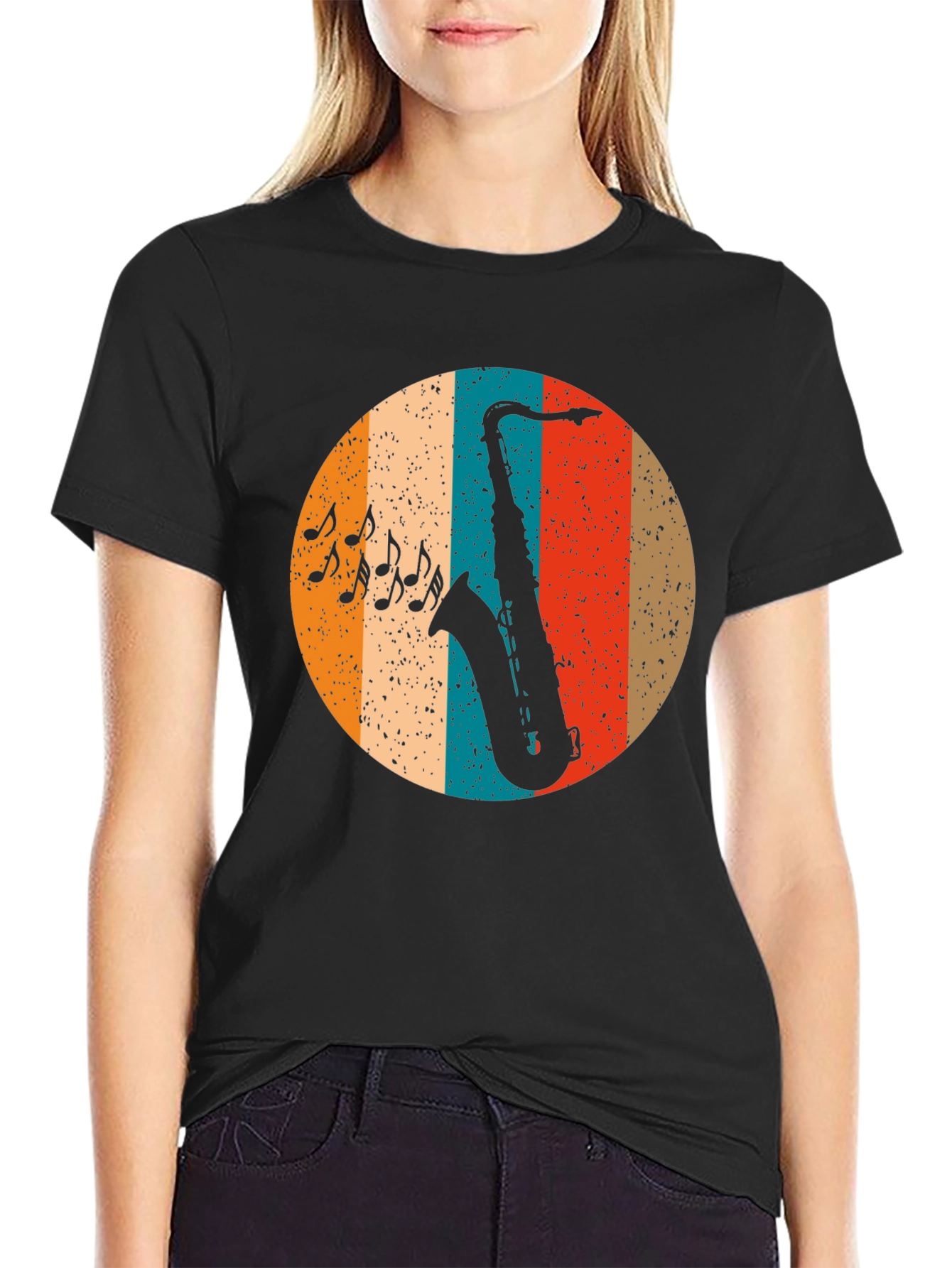 Retro Saxophone Music T-Shirt