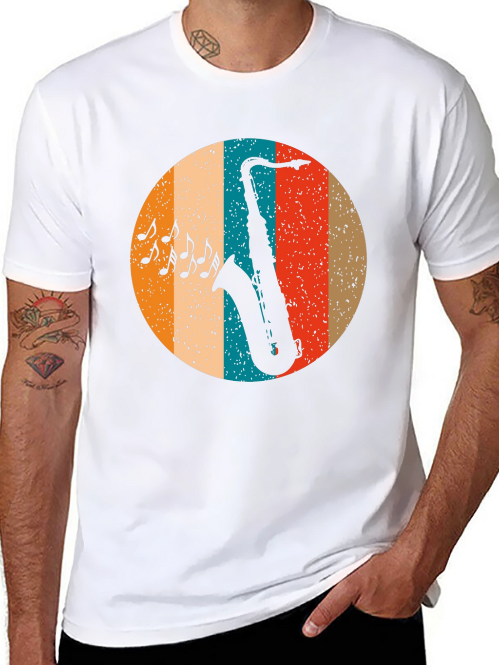 Retro Saxophone Music T-Shirt