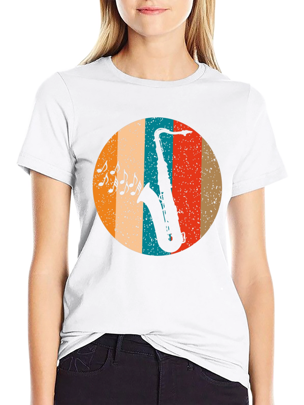 Retro Saxophone Music T-Shirt