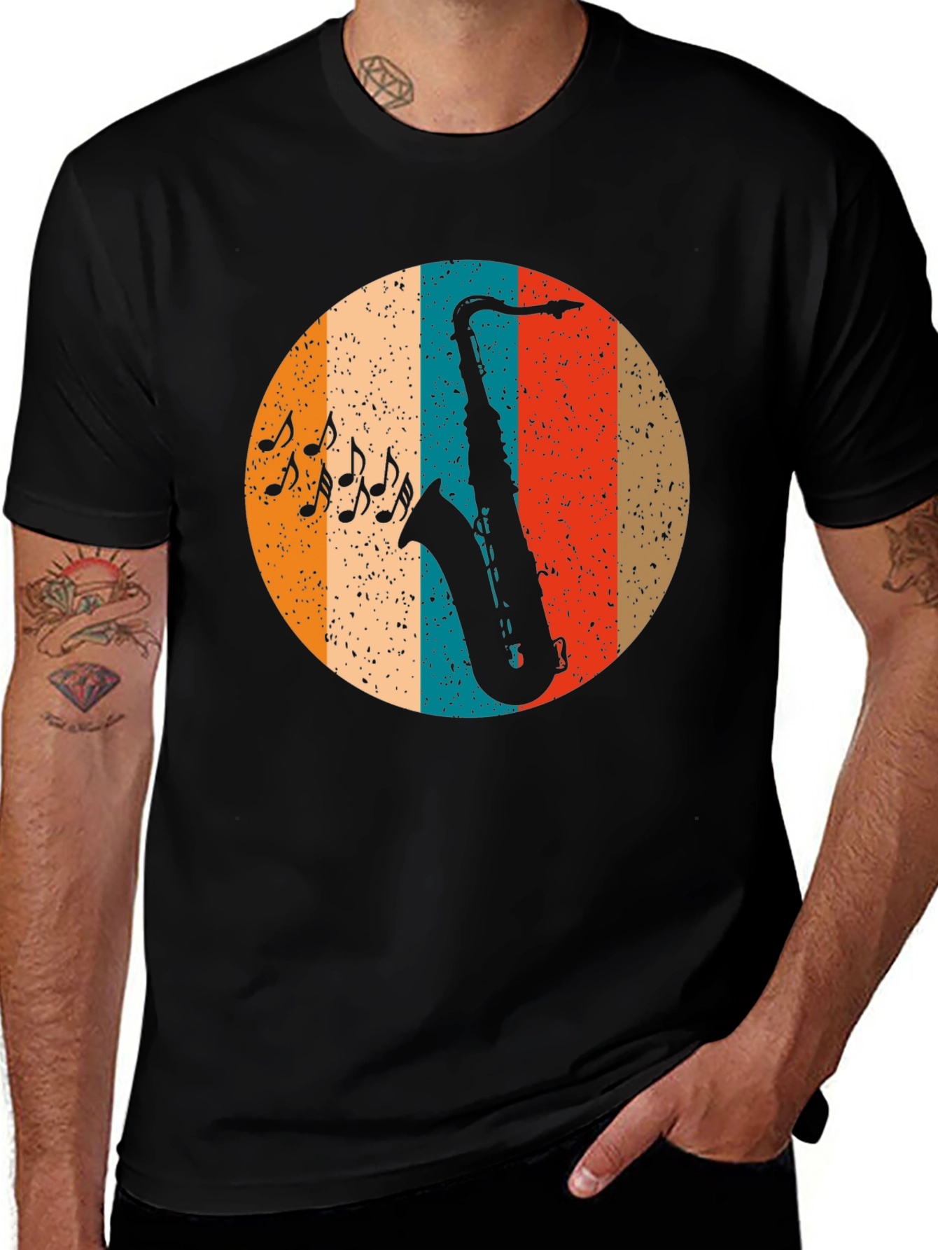 Retro Saxophone Music T-Shirt