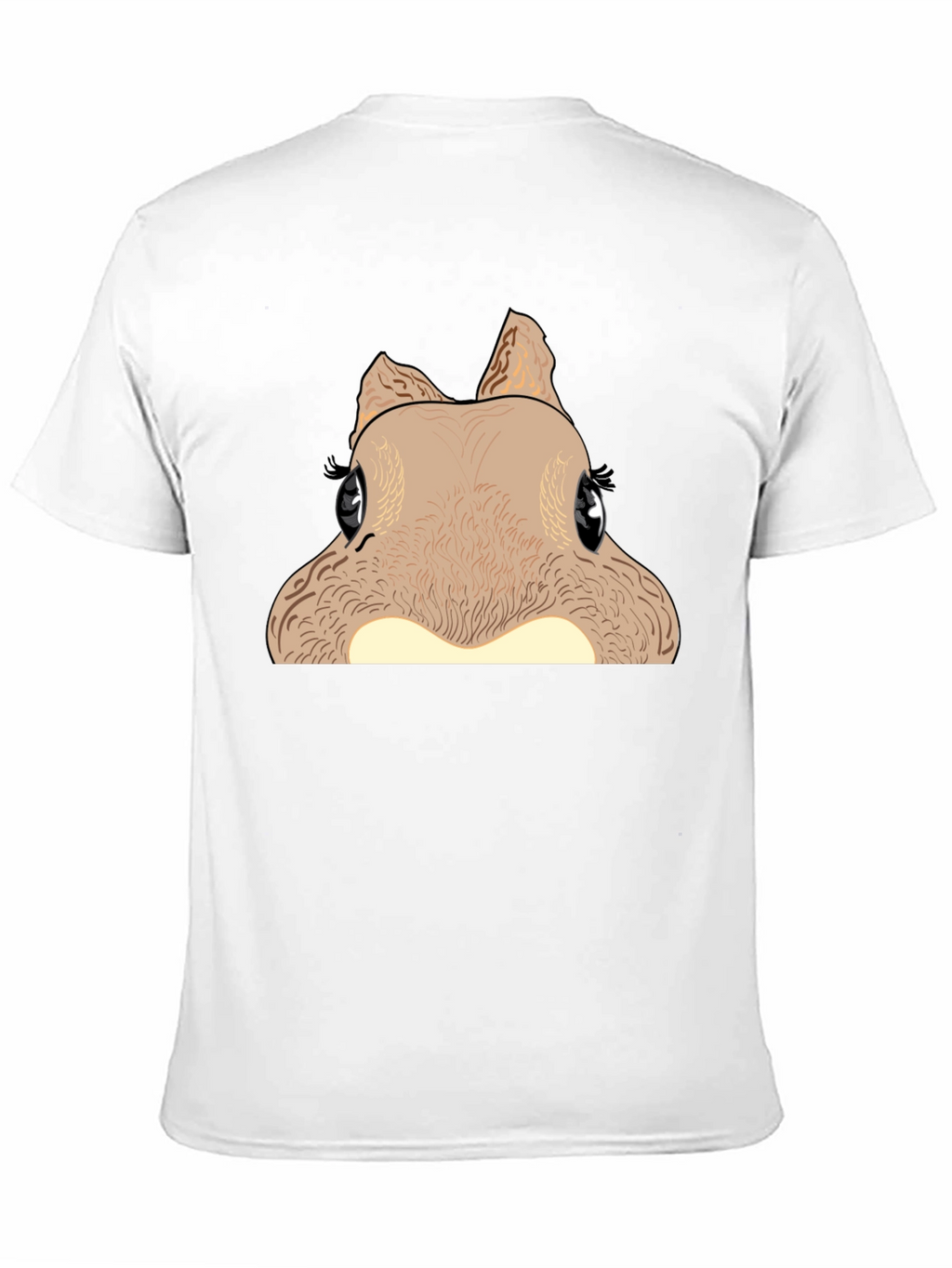 Funny Squirrel Graphic Tee - Black Cotton T-Shirt