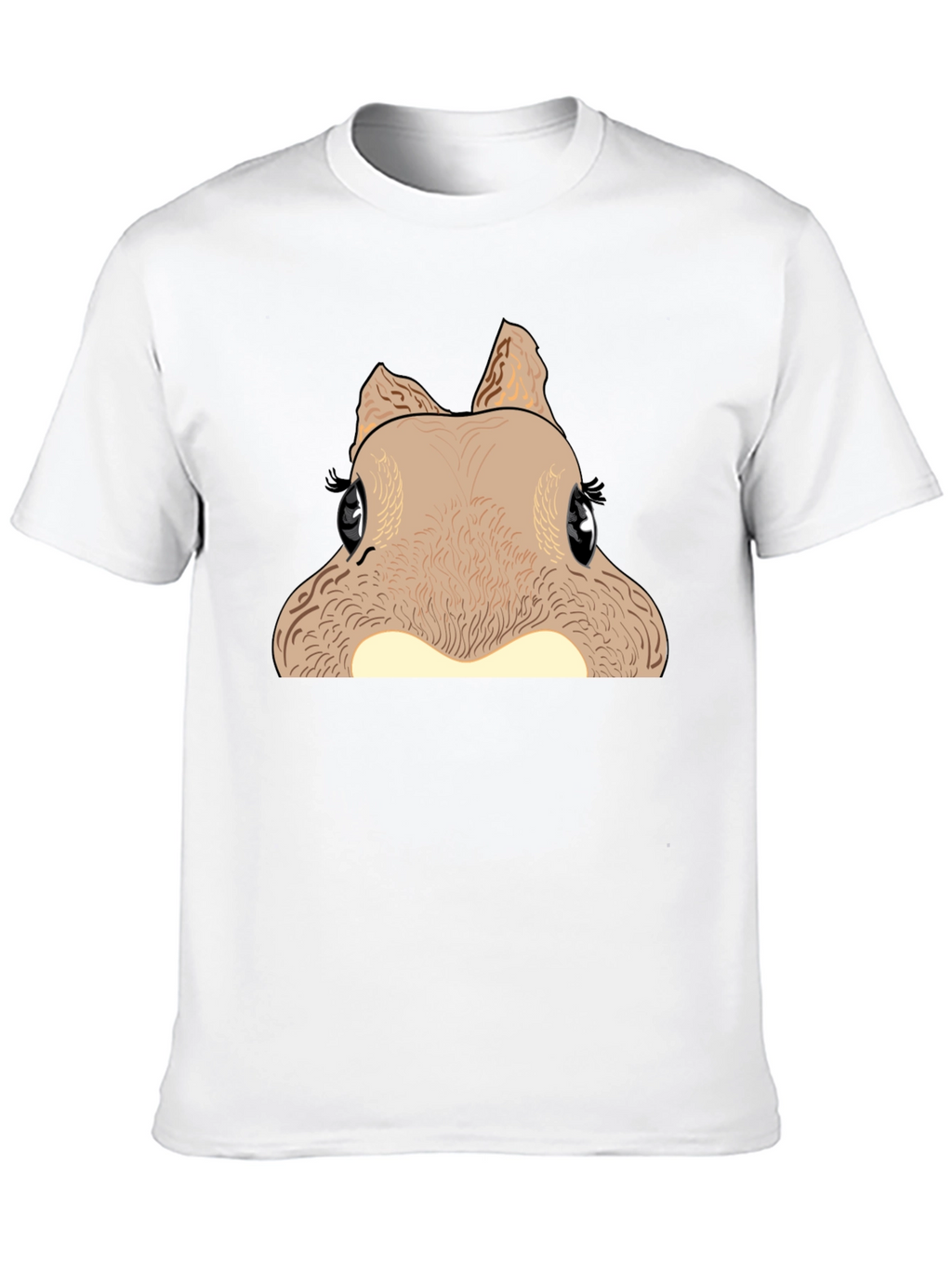 Funny Squirrel Graphic Tee - Black Cotton T-Shirt