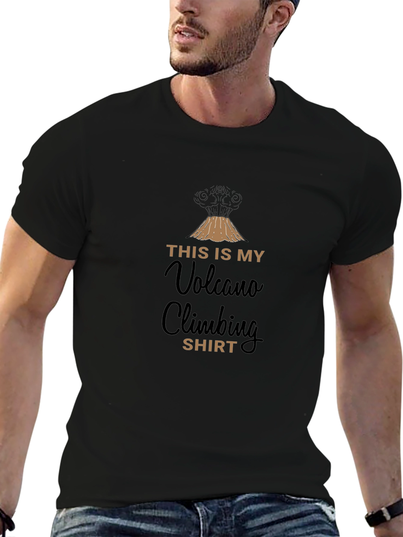 Volcano Climbing Shirt - Funny Graphic Tee