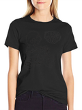 Black Graphic Tee - Motorcycle Rider Design