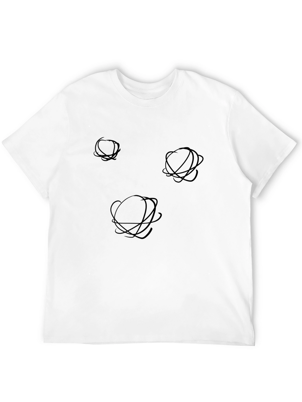 Abstract Orb Graphic Black T-Shirt