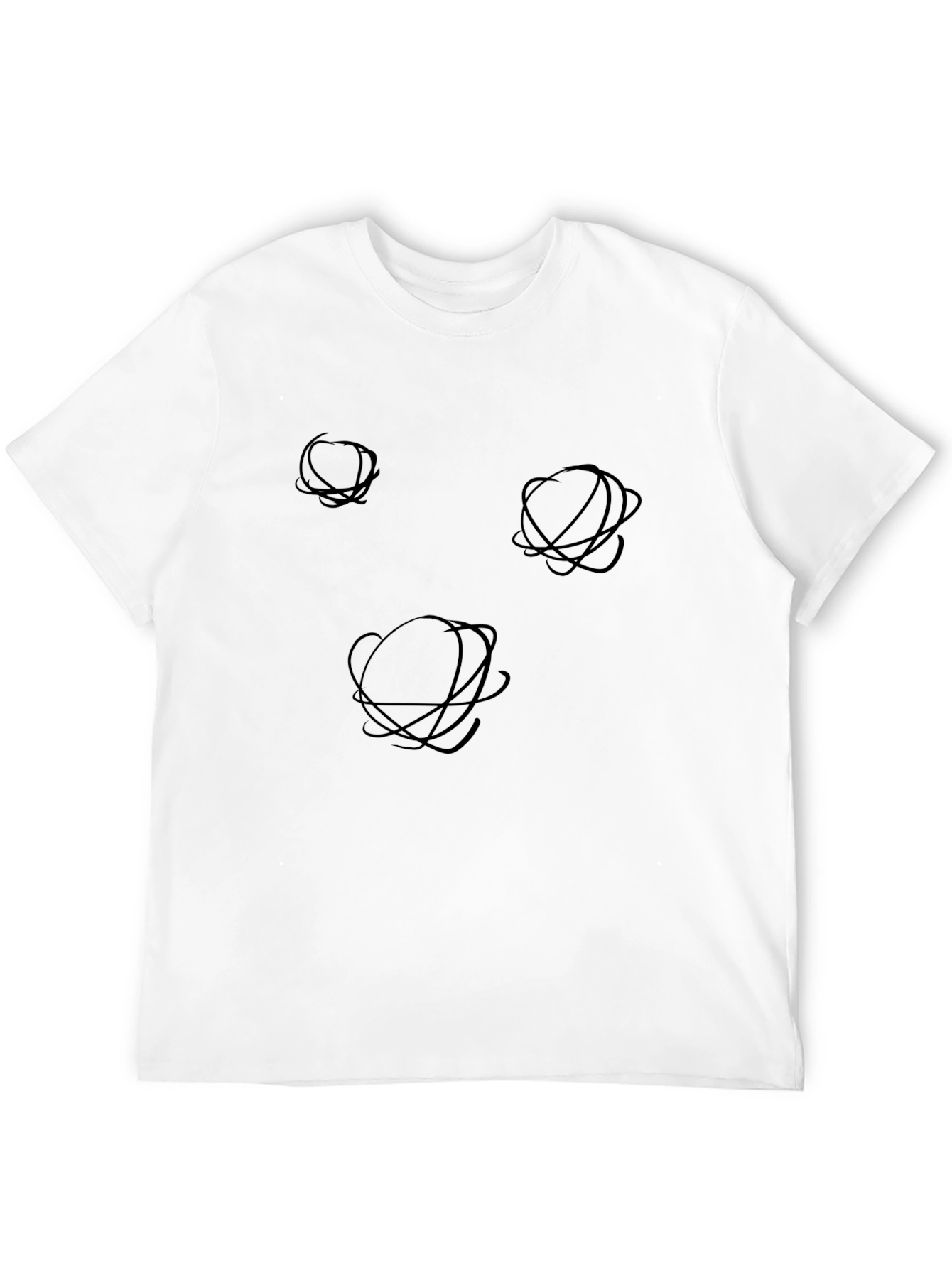 Abstract Orb Graphic Black T-Shirt
