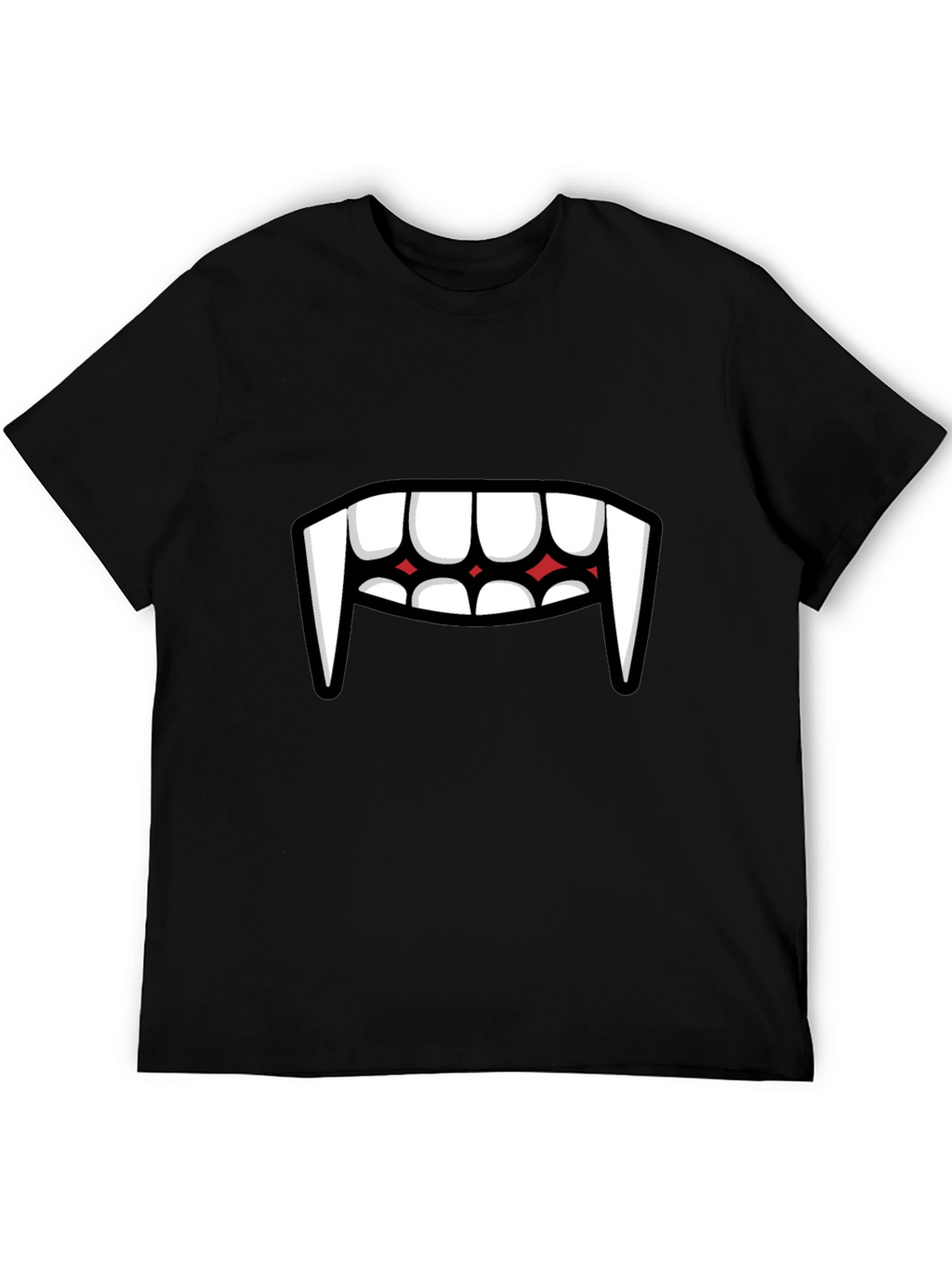 Vampire Teeth Graphic Tee - Funny Halloween Shirt